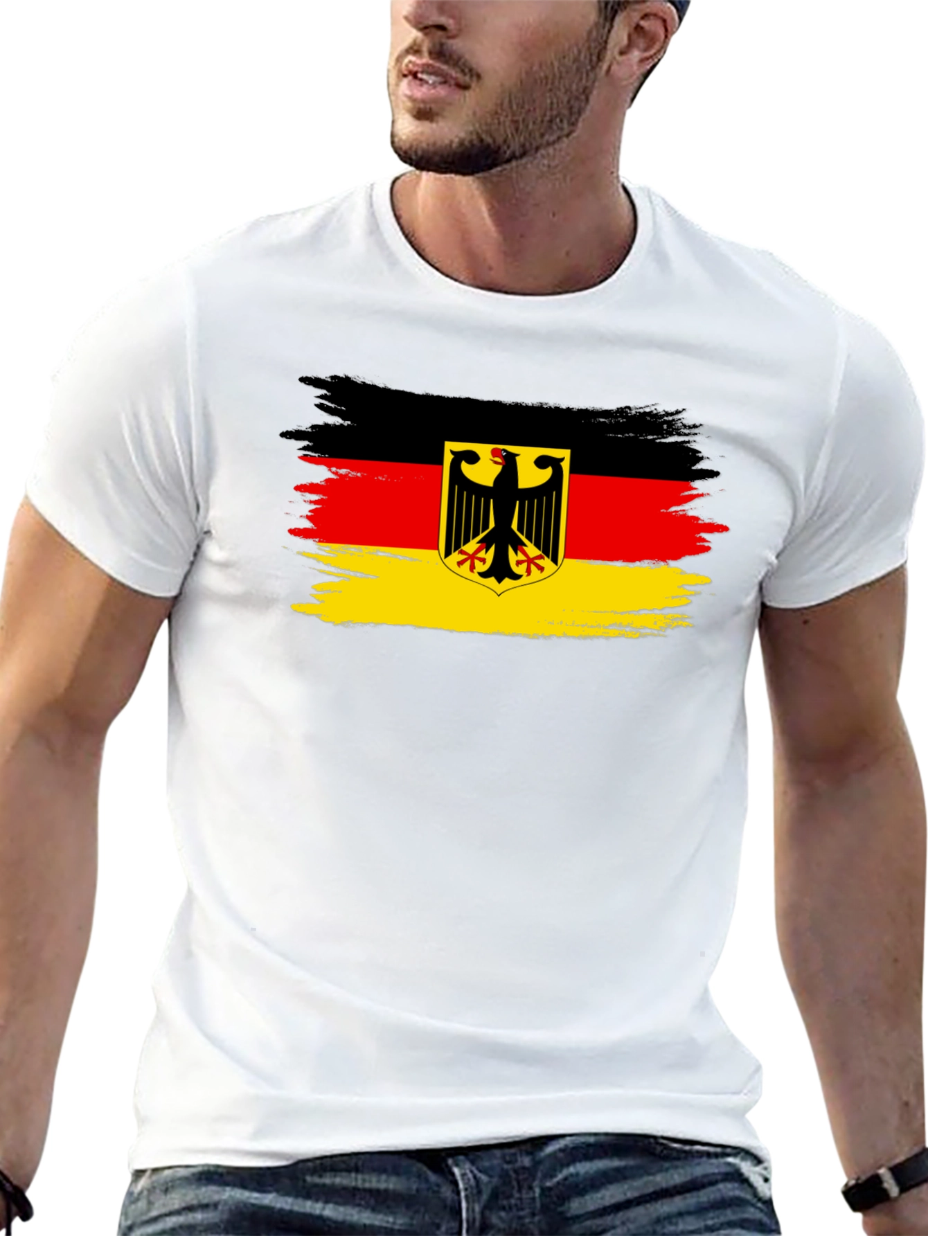 Germany Flag T-Shirt - Mens Black Tee