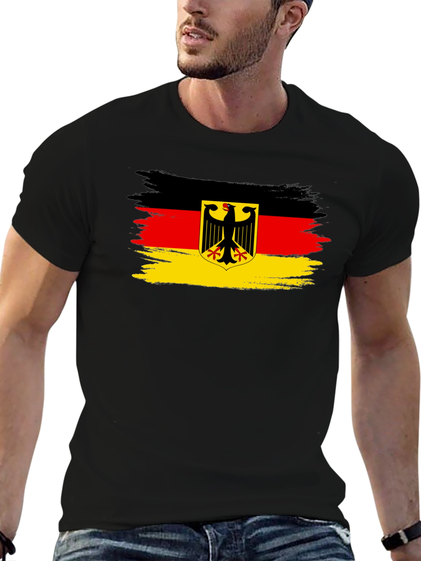 Germany Flag T-Shirt - Mens Black Tee