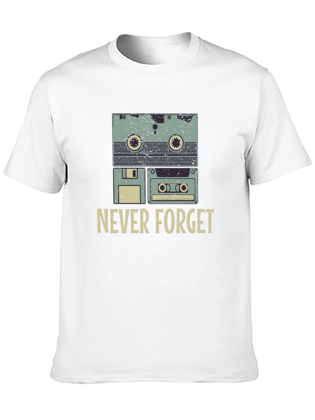 Retro Cassette Never Forget T-Shirt