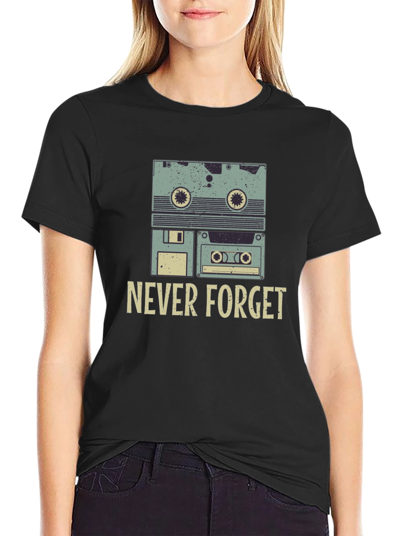 Retro Cassette Never Forget T-Shirt