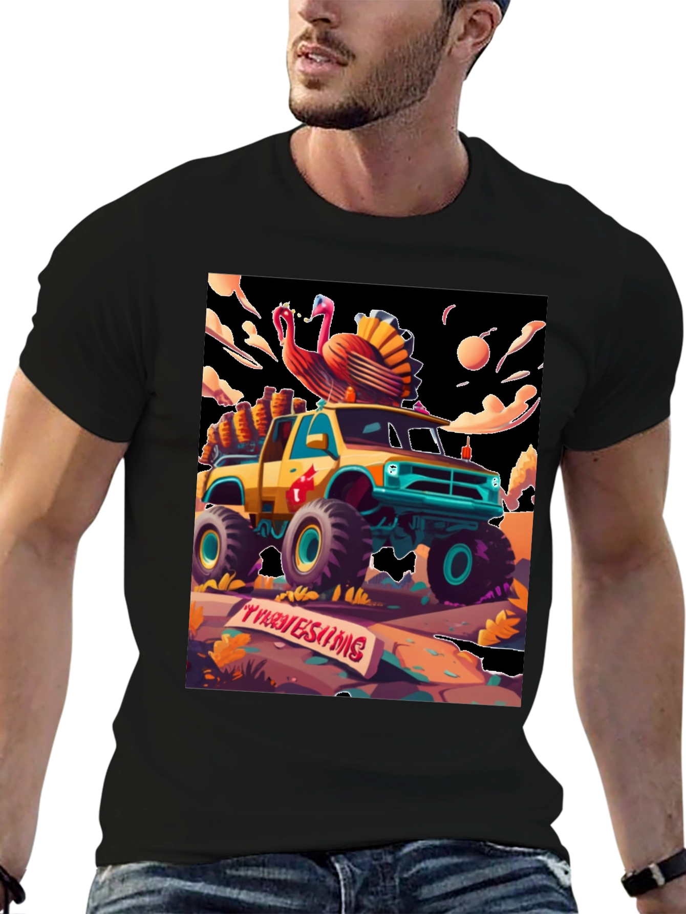 Thanksgiving Monster Truck T-Shirt