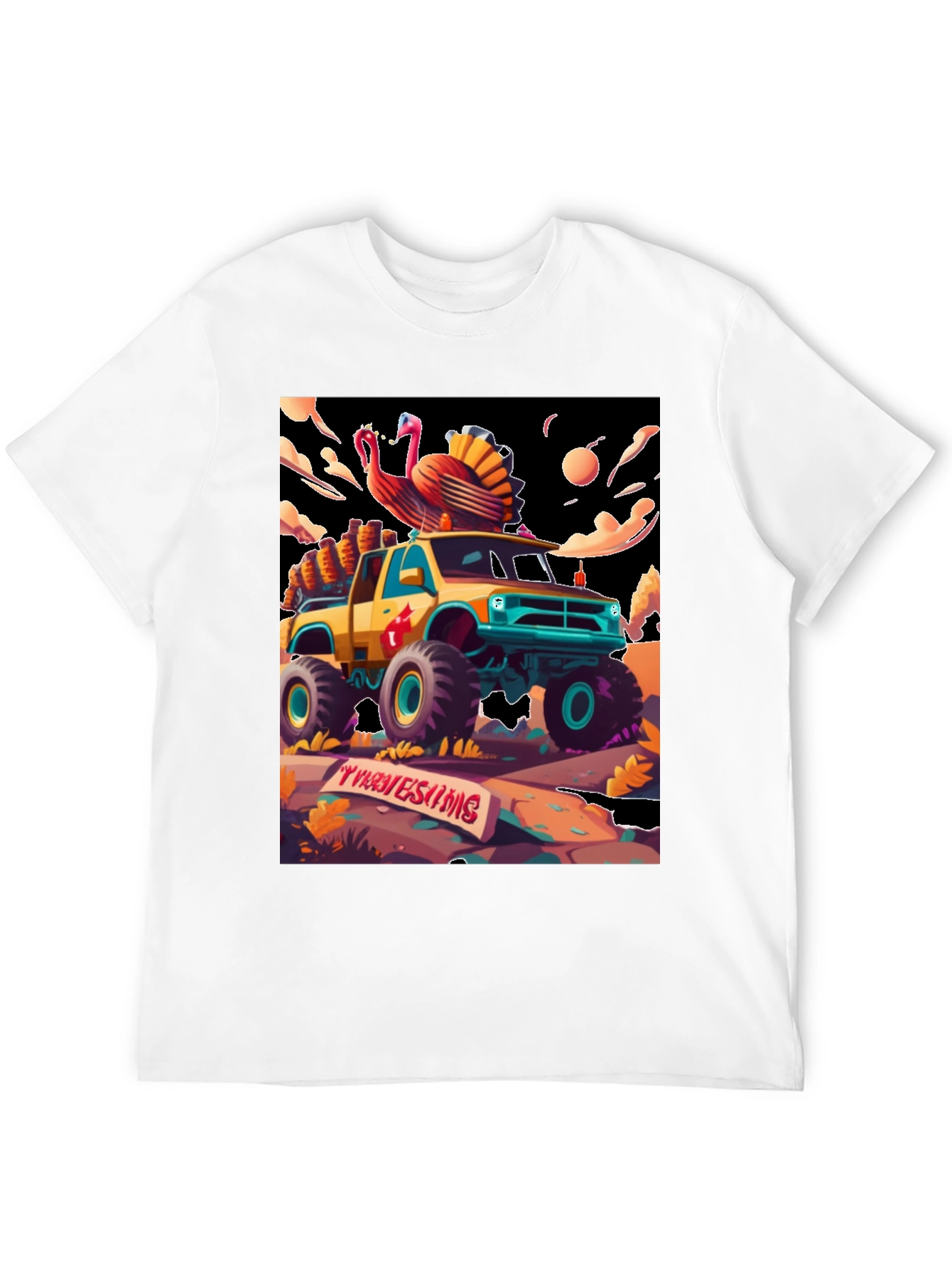 Thanksgiving Monster Truck T-Shirt
