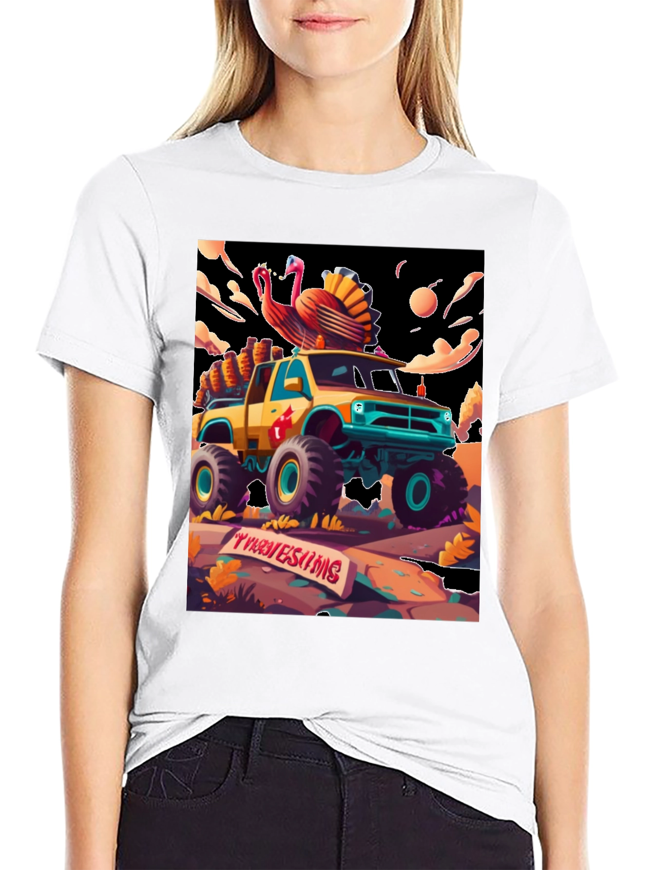 Thanksgiving Monster Truck T-Shirt
