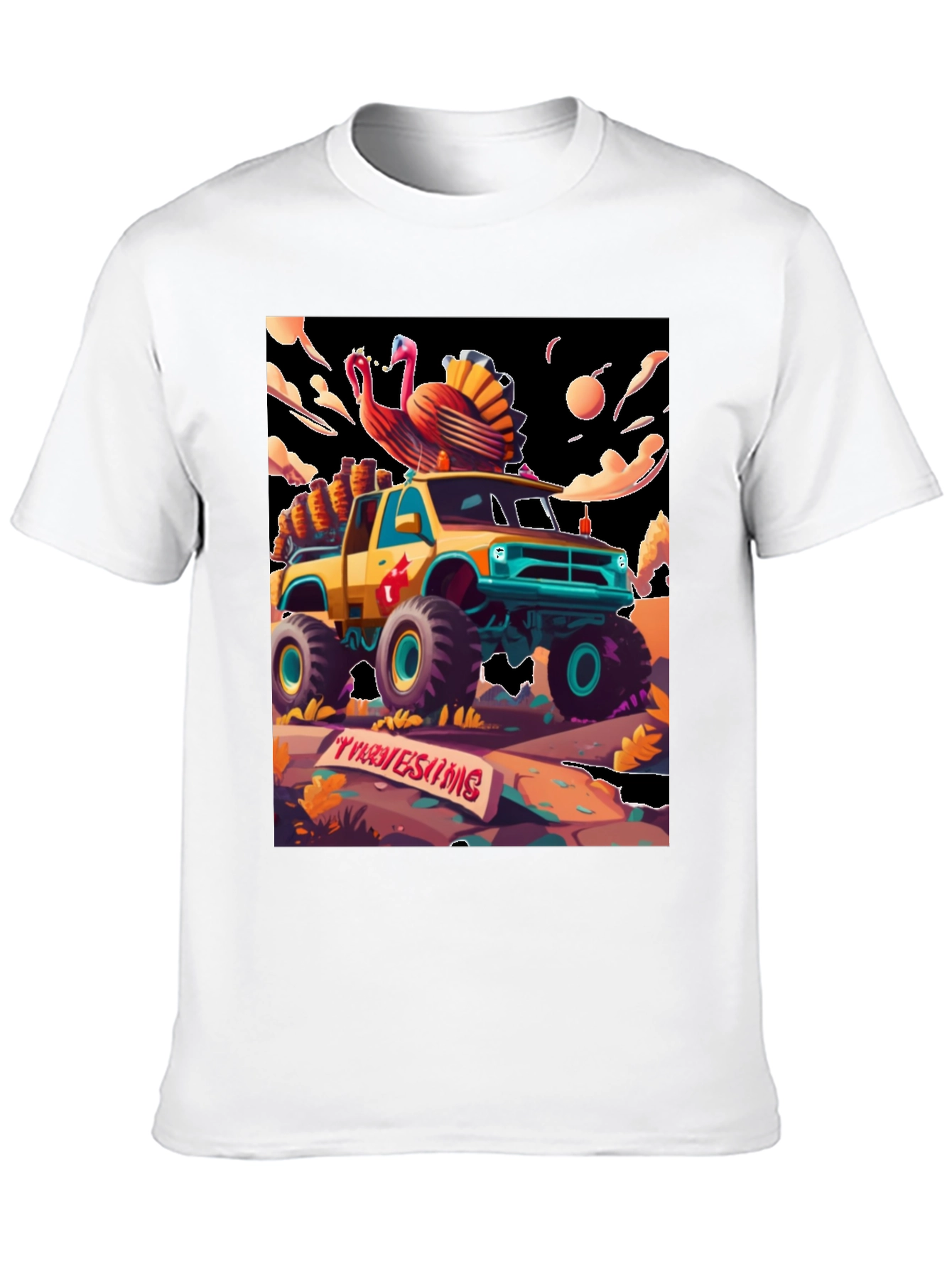 Thanksgiving Monster Truck T-Shirt