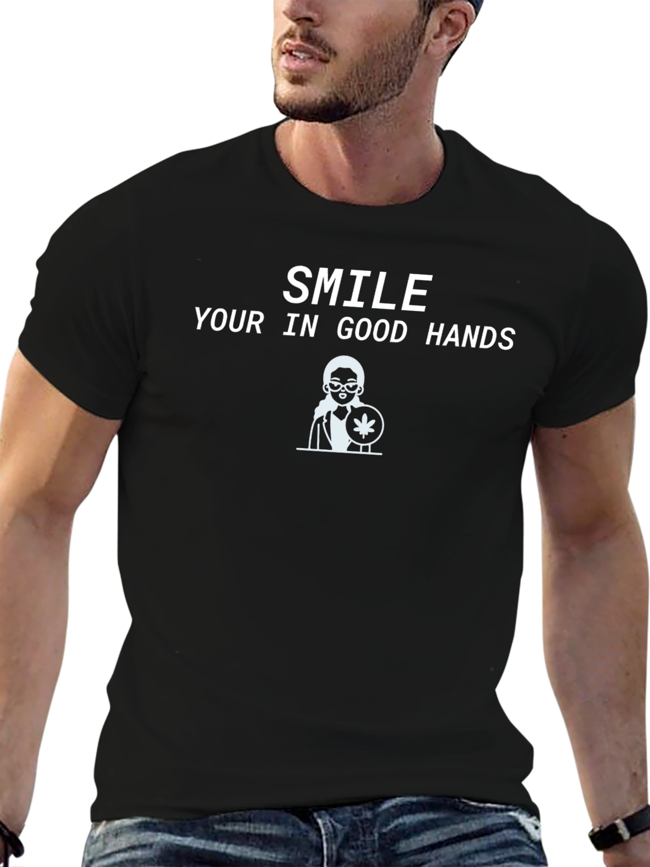 Smile Your In Good Hands Graphic Tee
