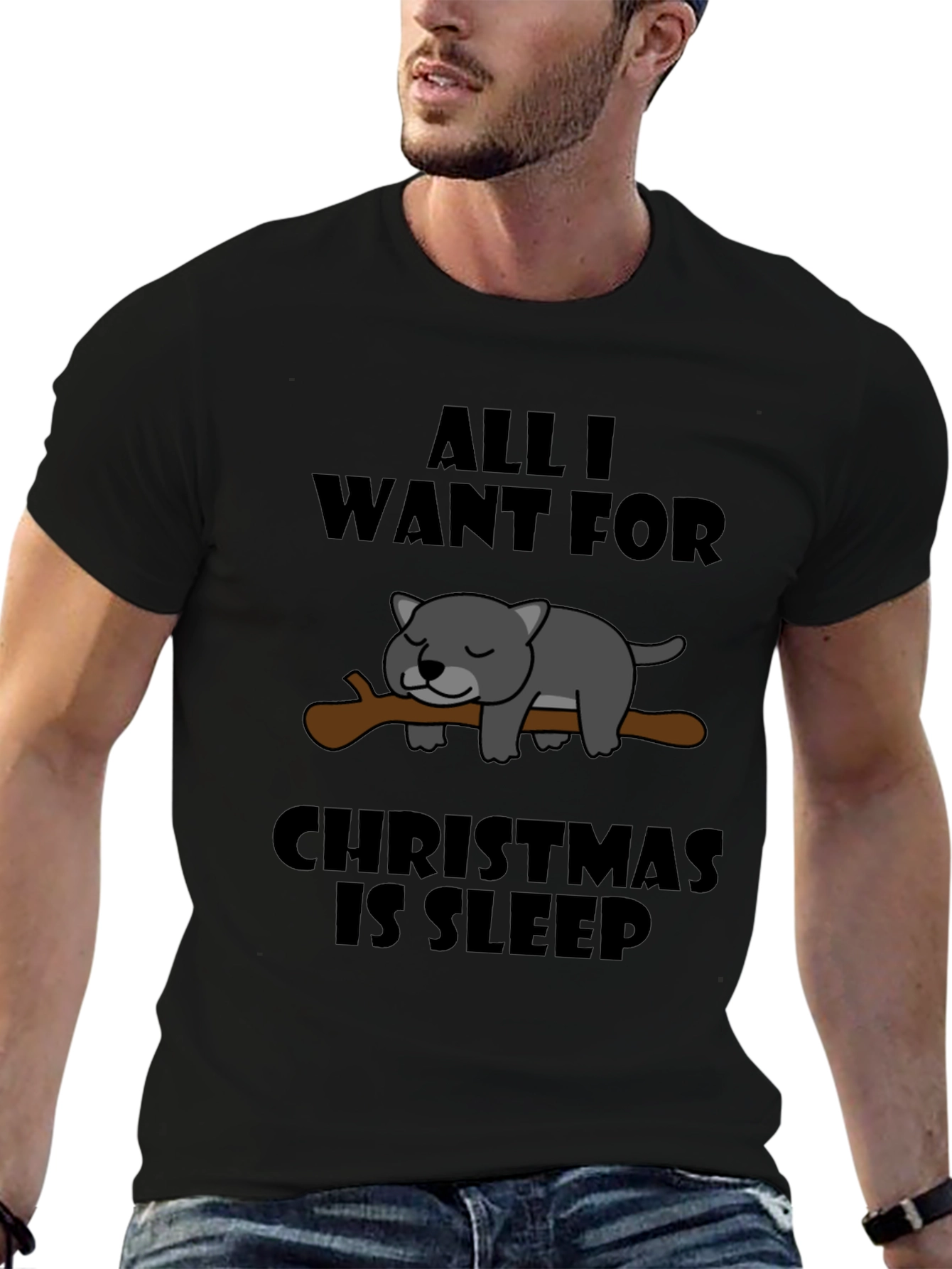 All I Want for Christmas is Sleep T-Shirt
