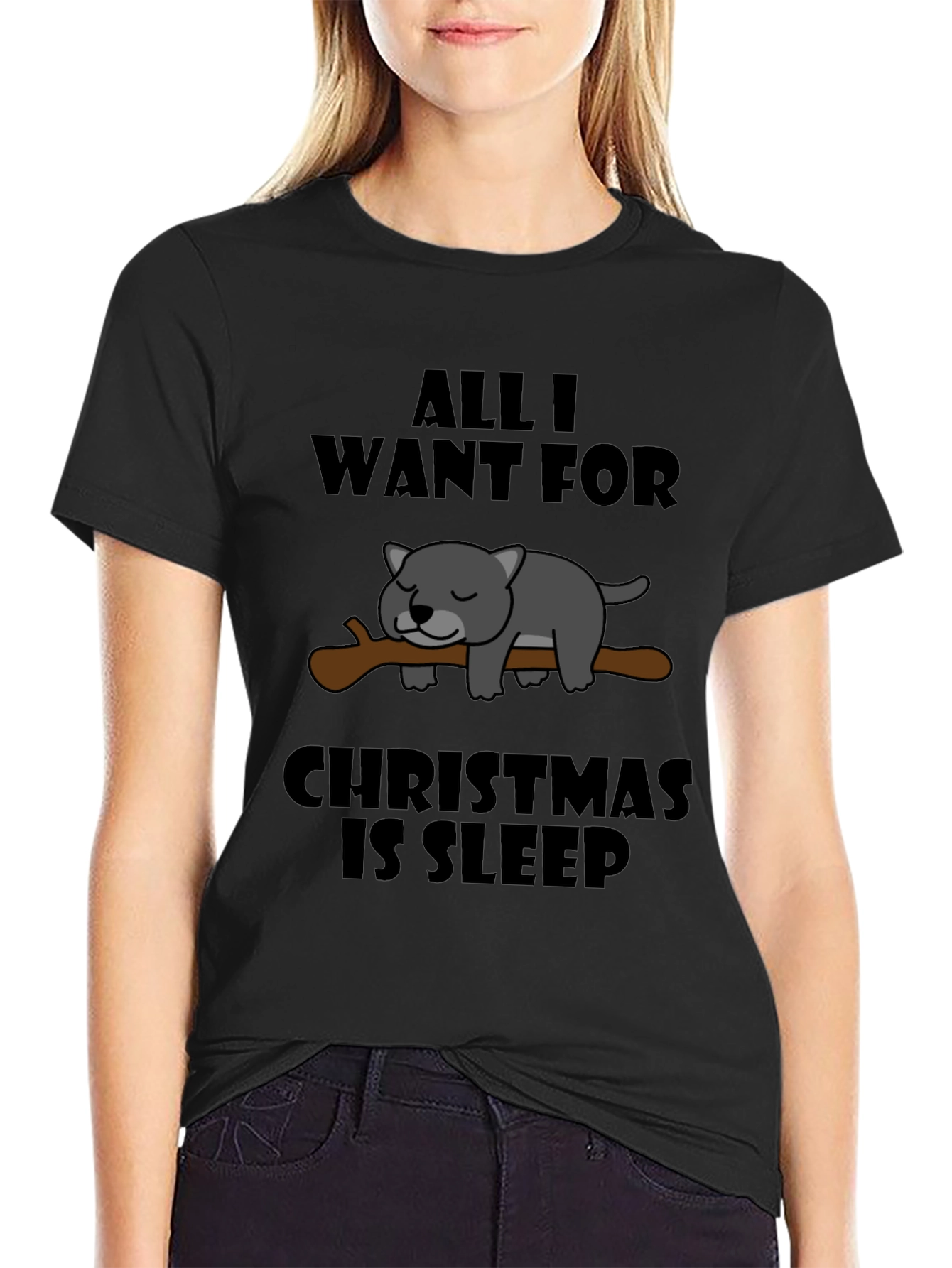 All I Want for Christmas is Sleep T-Shirt