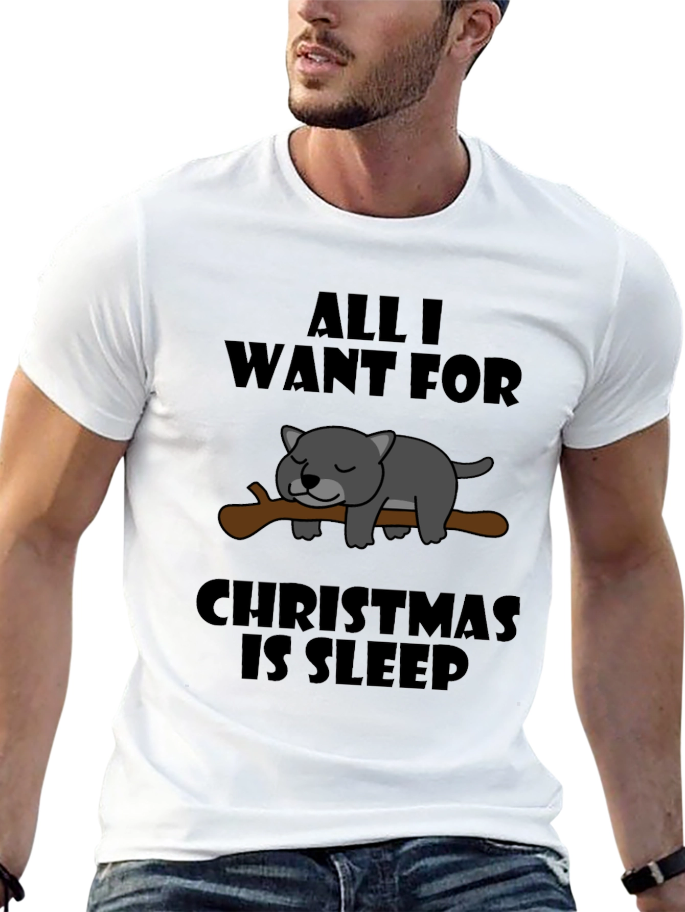 All I Want for Christmas is Sleep T-Shirt