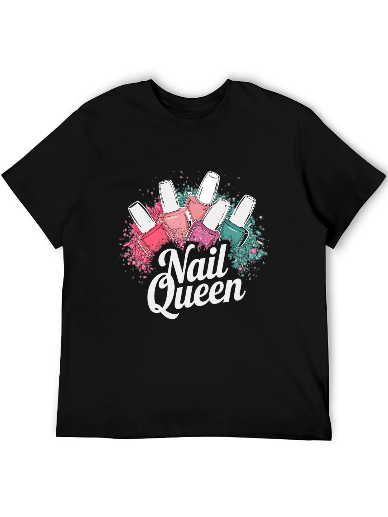 Nail Queen T-Shirt - Stylish Manicure Design