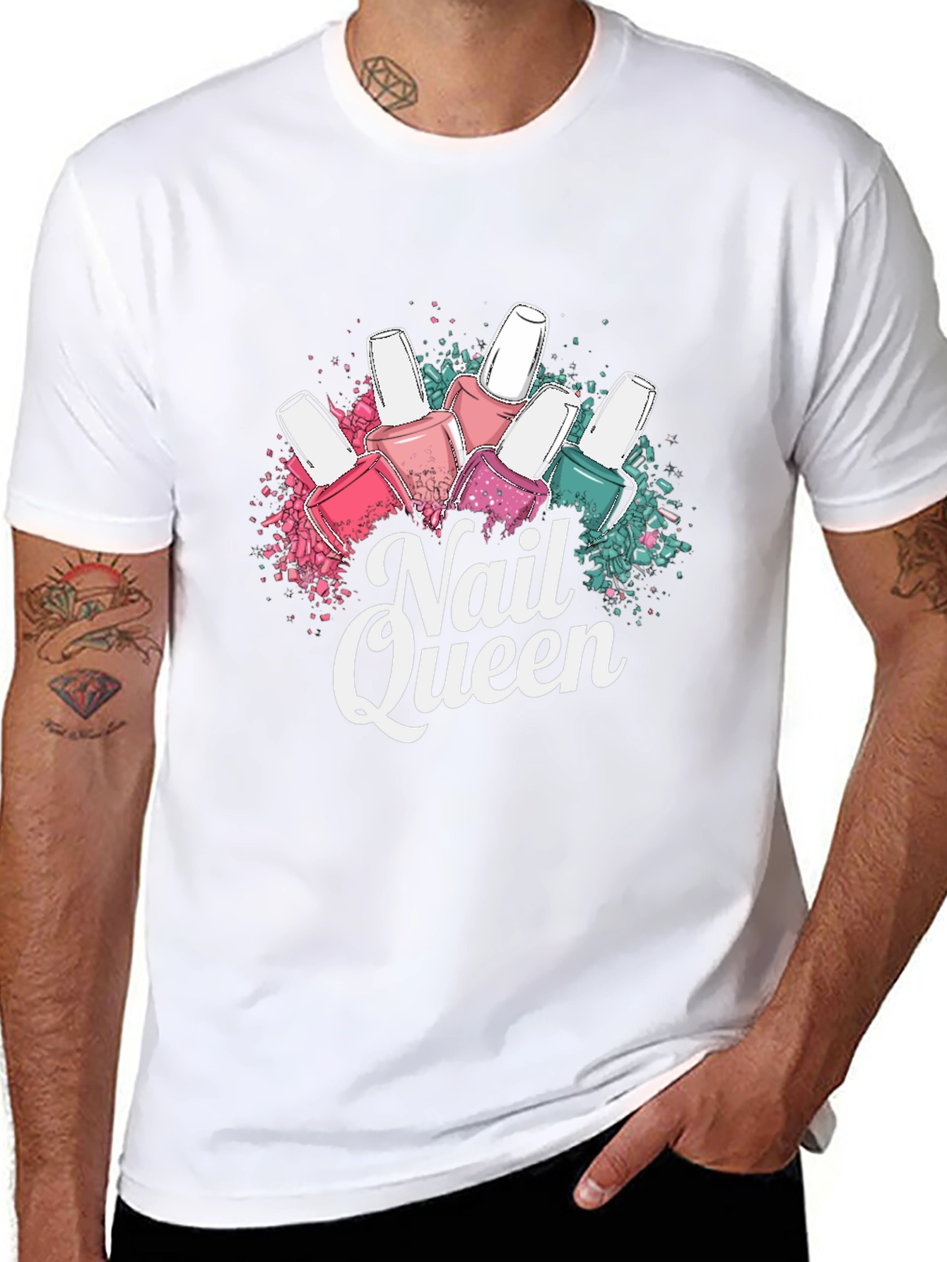 Nail Queen T-Shirt - Stylish Manicure Design
