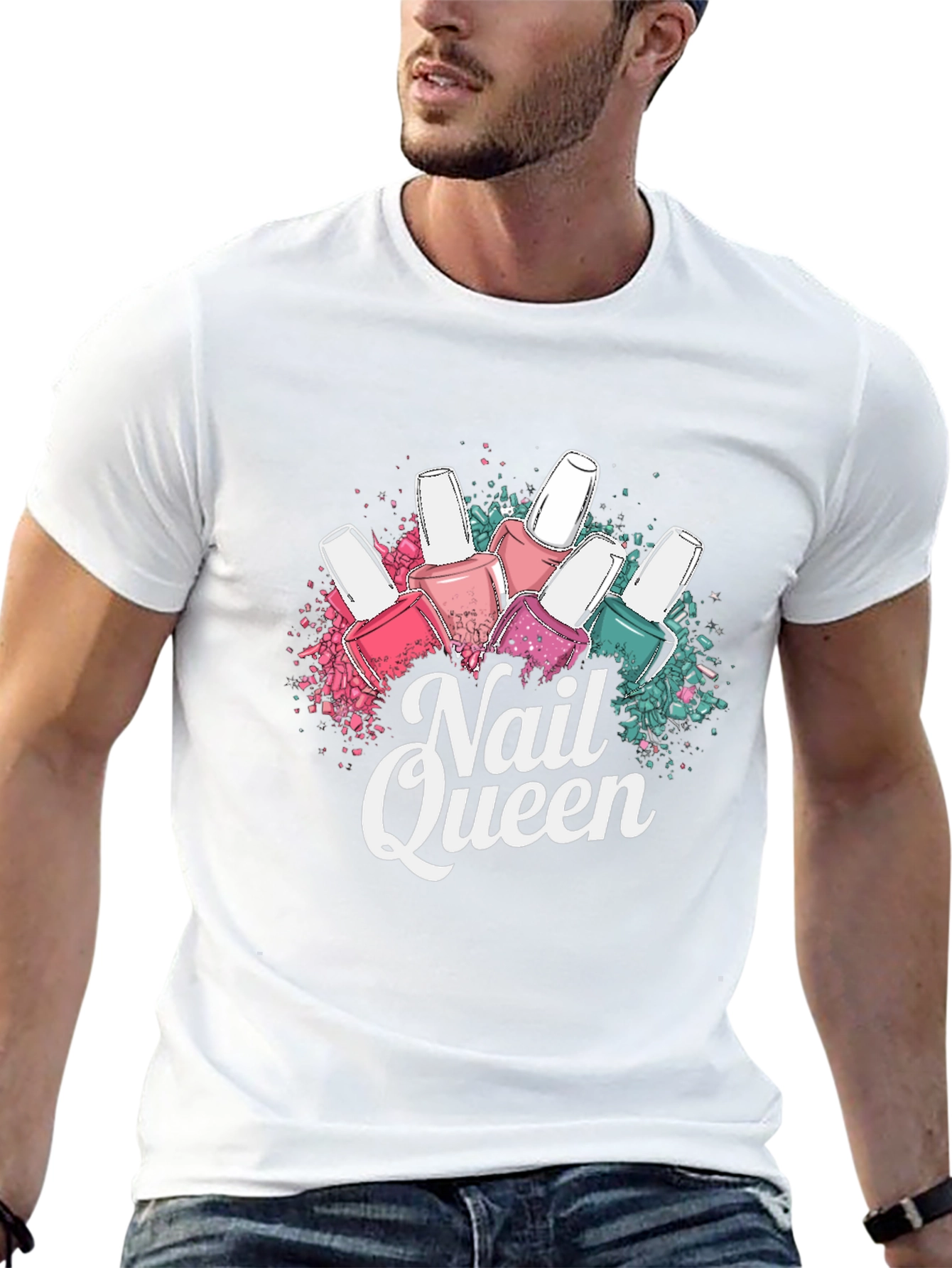 Nail Queen T-Shirt - Stylish Manicure Design