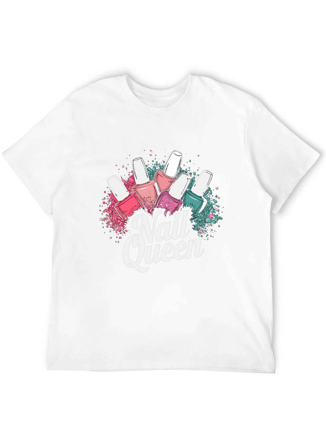 Nail Queen T-Shirt - Stylish Manicure Design