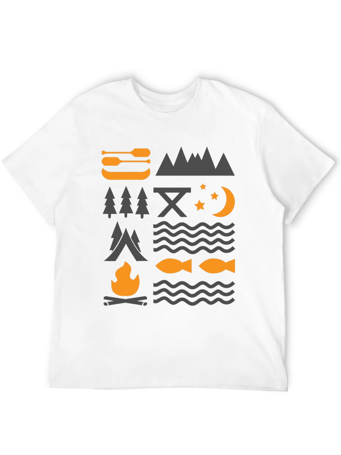 Outdoor Adventure Graphic Tee - Camping Nature Design