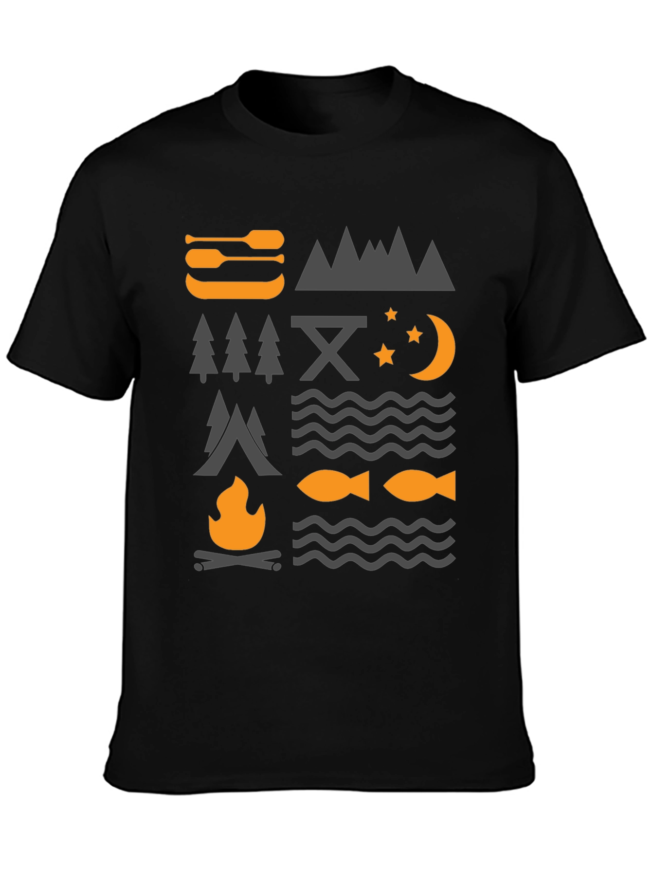 Outdoor Adventure Graphic Tee - Camping Nature Design