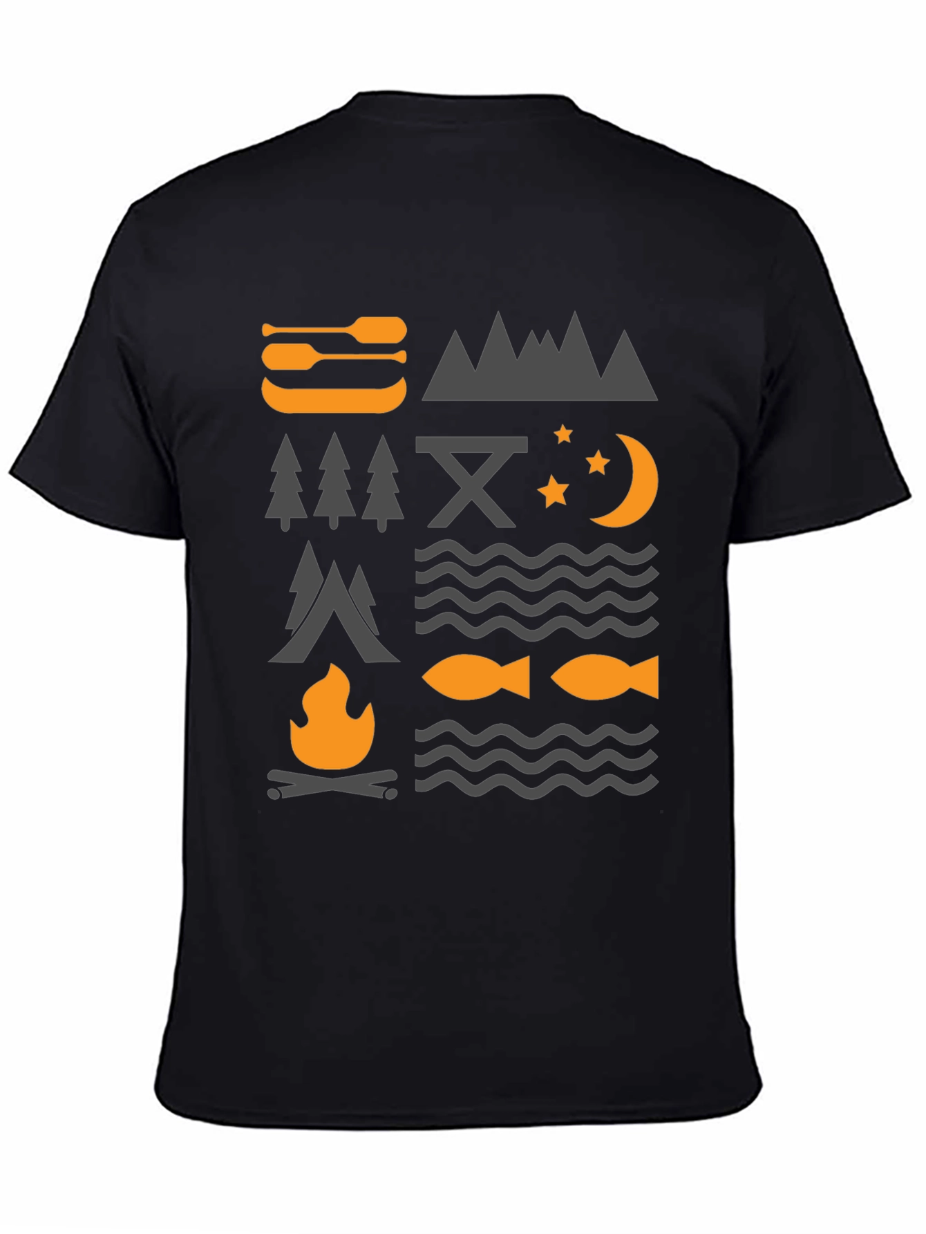 Outdoor Adventure Graphic Tee - Camping Nature Design
