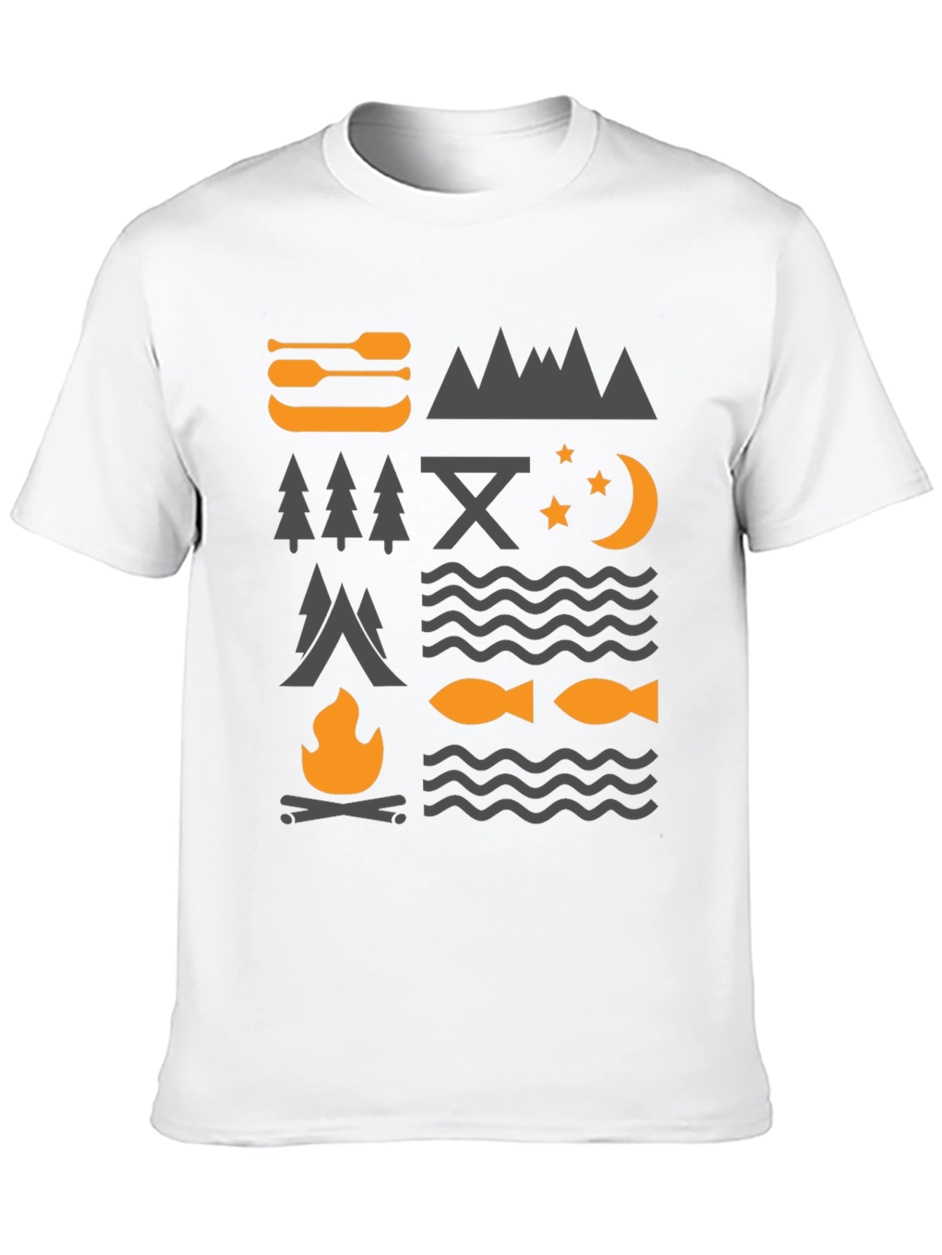 Outdoor Adventure Graphic Tee - Camping Nature Design
