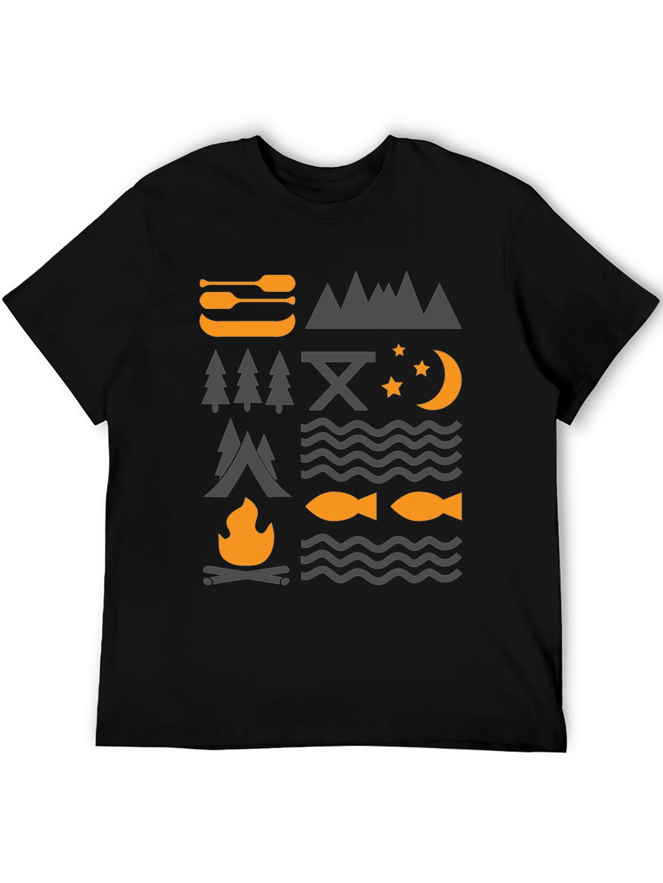 Outdoor Adventure Graphic Tee - Camping Nature Design