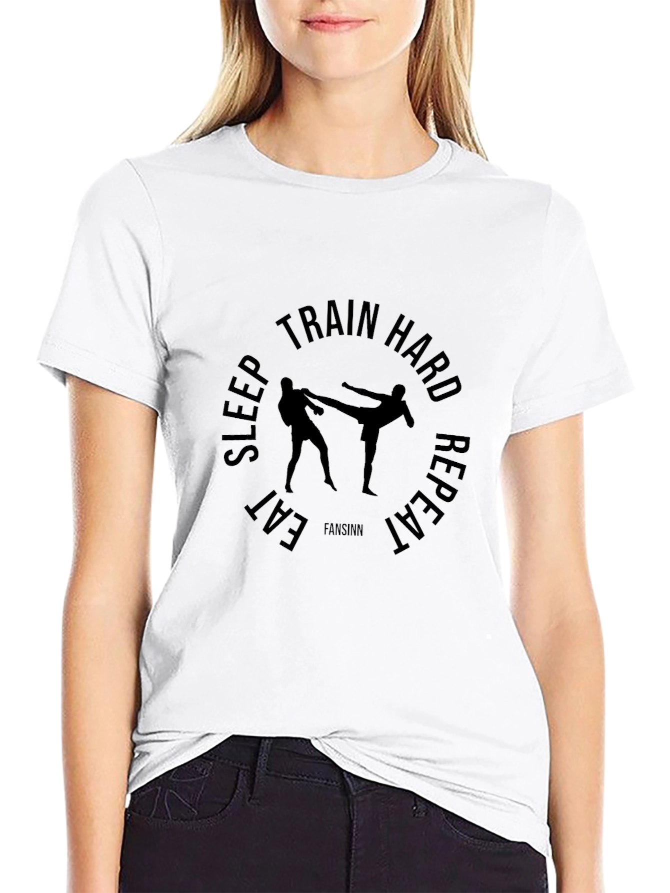 Martial Arts Training Black T-Shirt