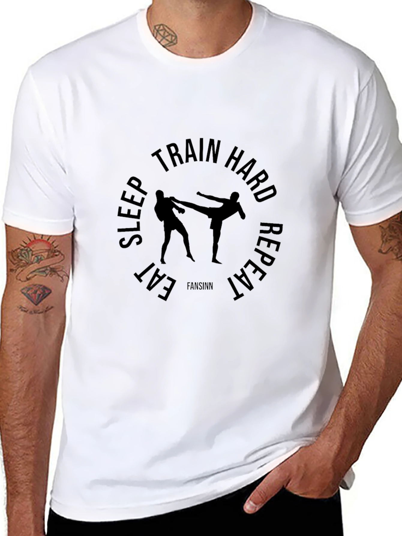 Martial Arts Training Black T-Shirt