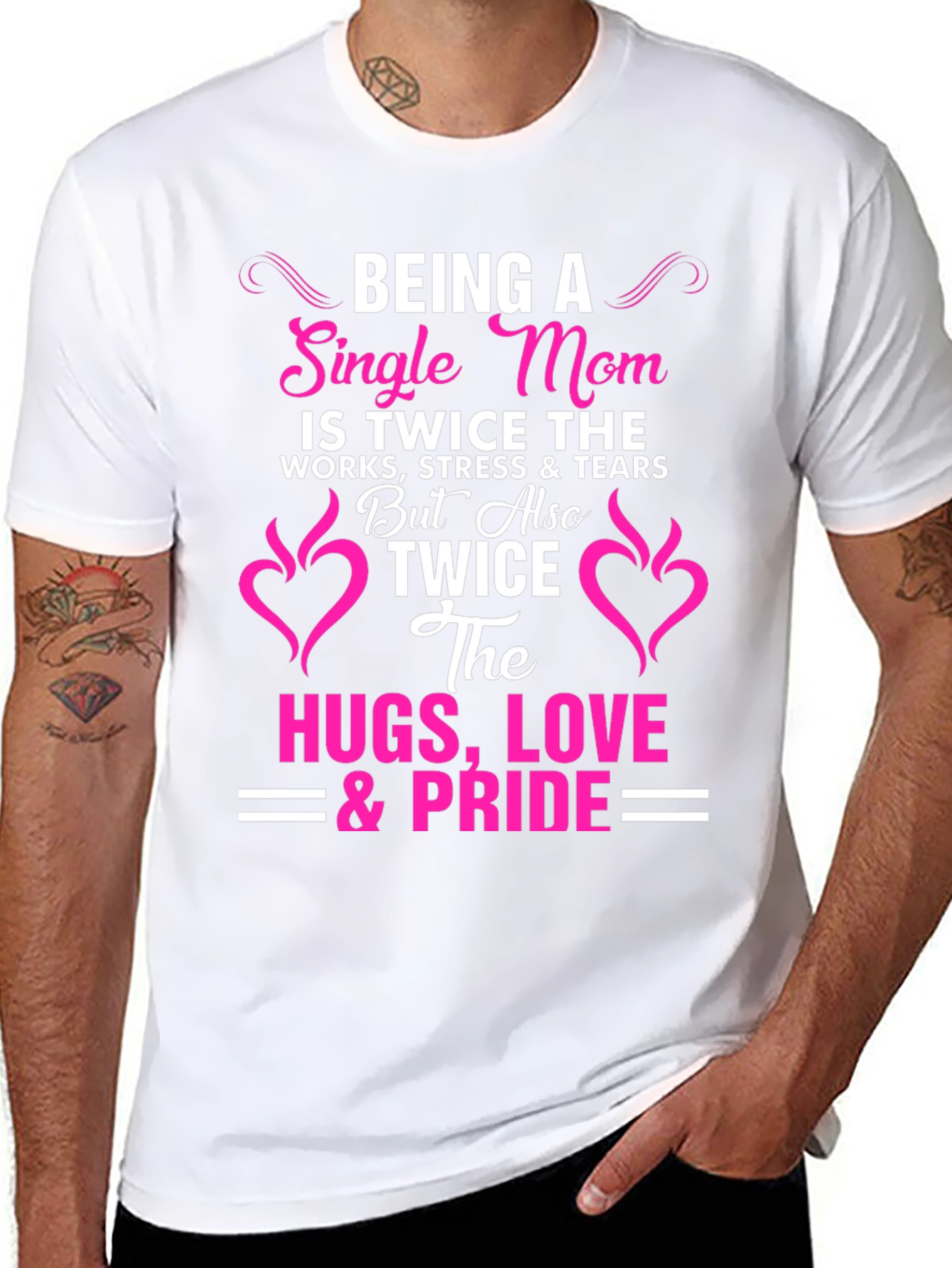 Single Mom Pride T-Shirt - Twice the Love