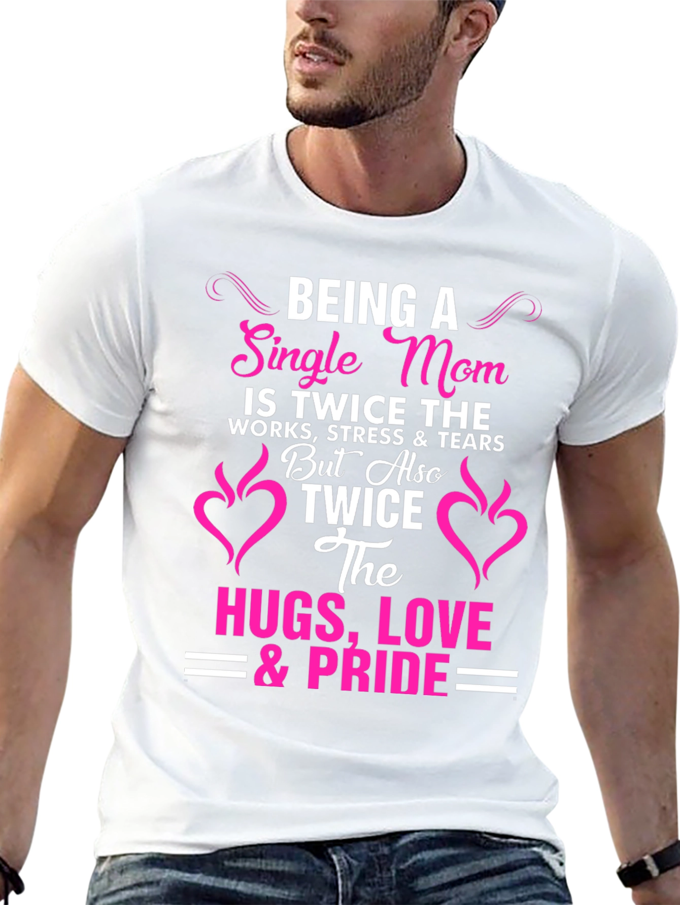 Single Mom Pride T-Shirt - Twice the Love