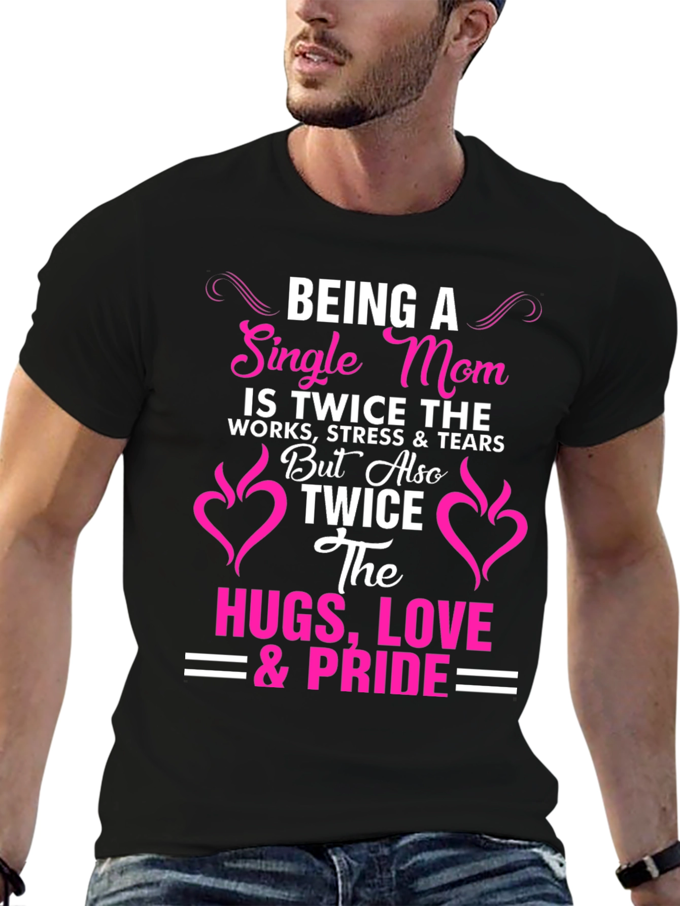 Single Mom Pride T-Shirt - Twice the Love