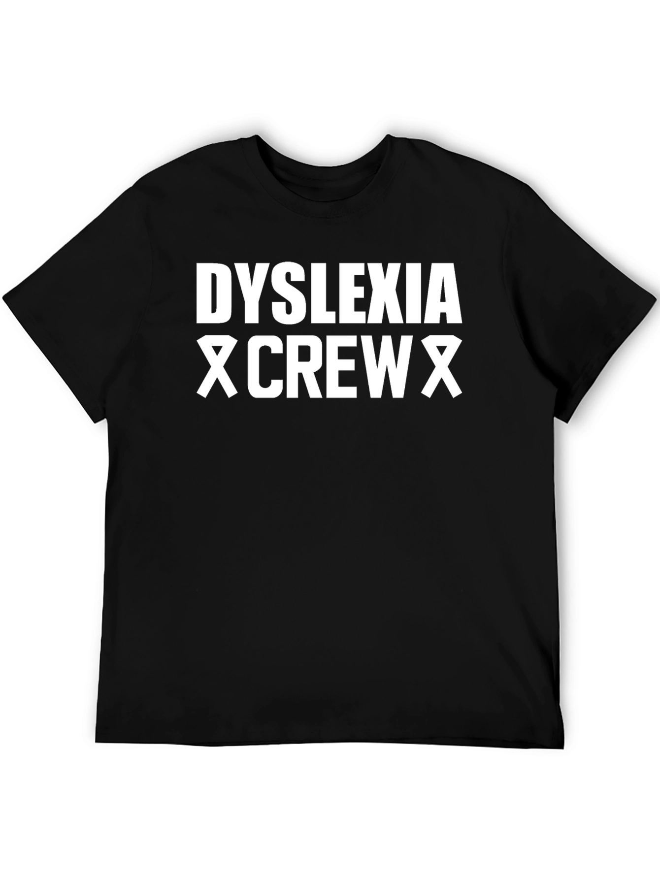 Dyslexia Crew Graphic T-Shirt - Black
