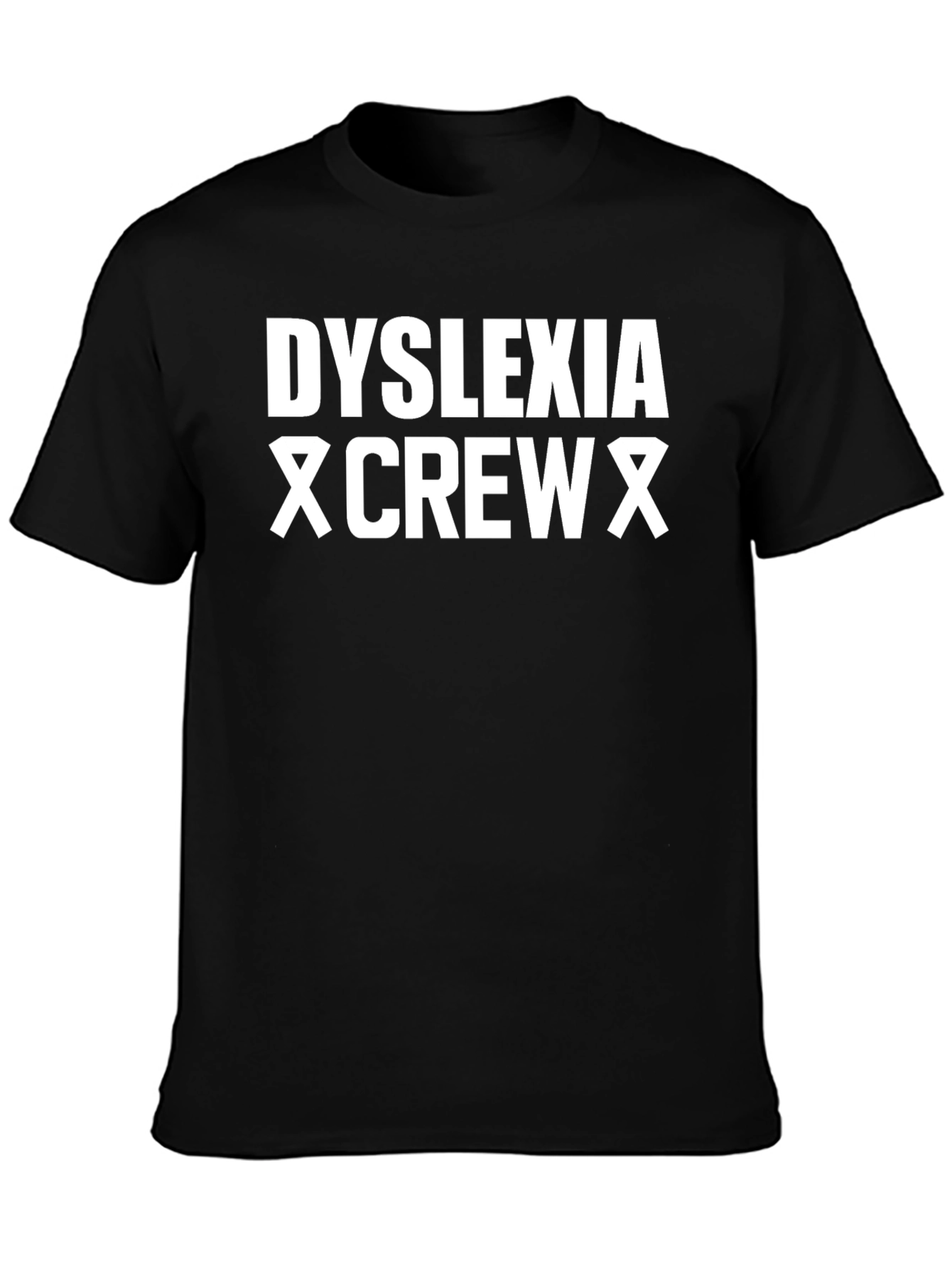 Dyslexia Crew Graphic T-Shirt - Black