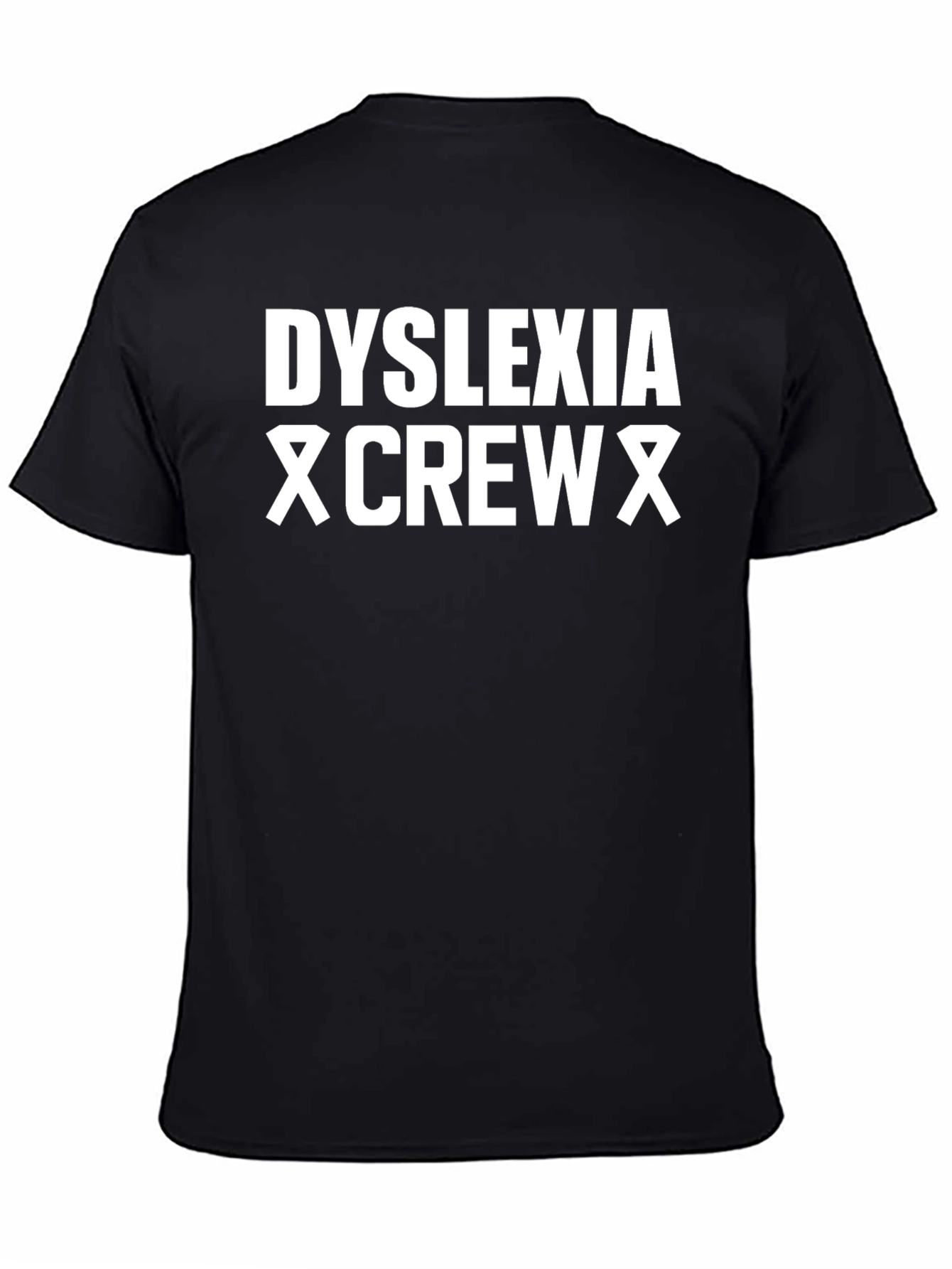 Dyslexia Crew Graphic T-Shirt - Black
