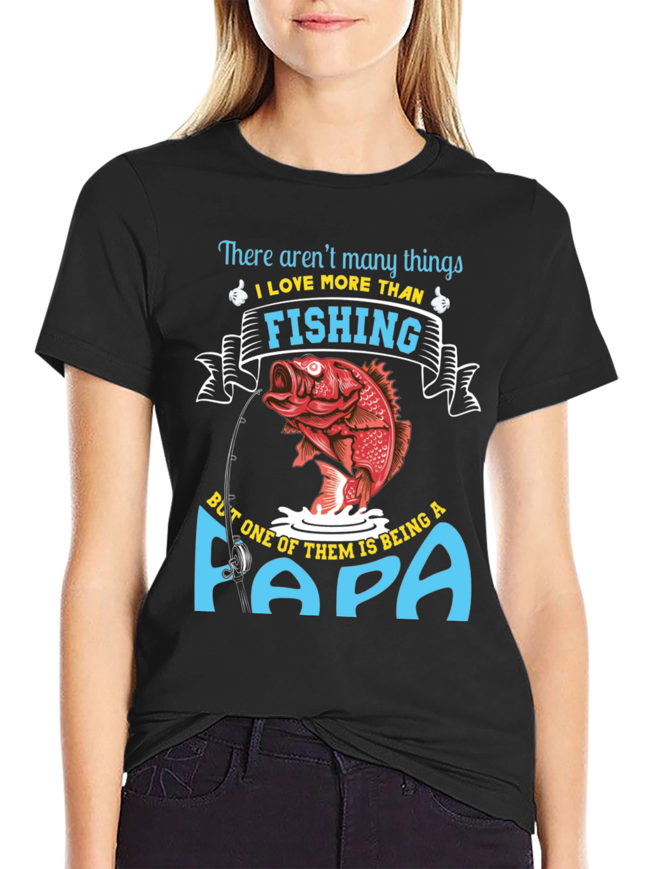 Fishing Papa T-Shirt - Gift for Dad