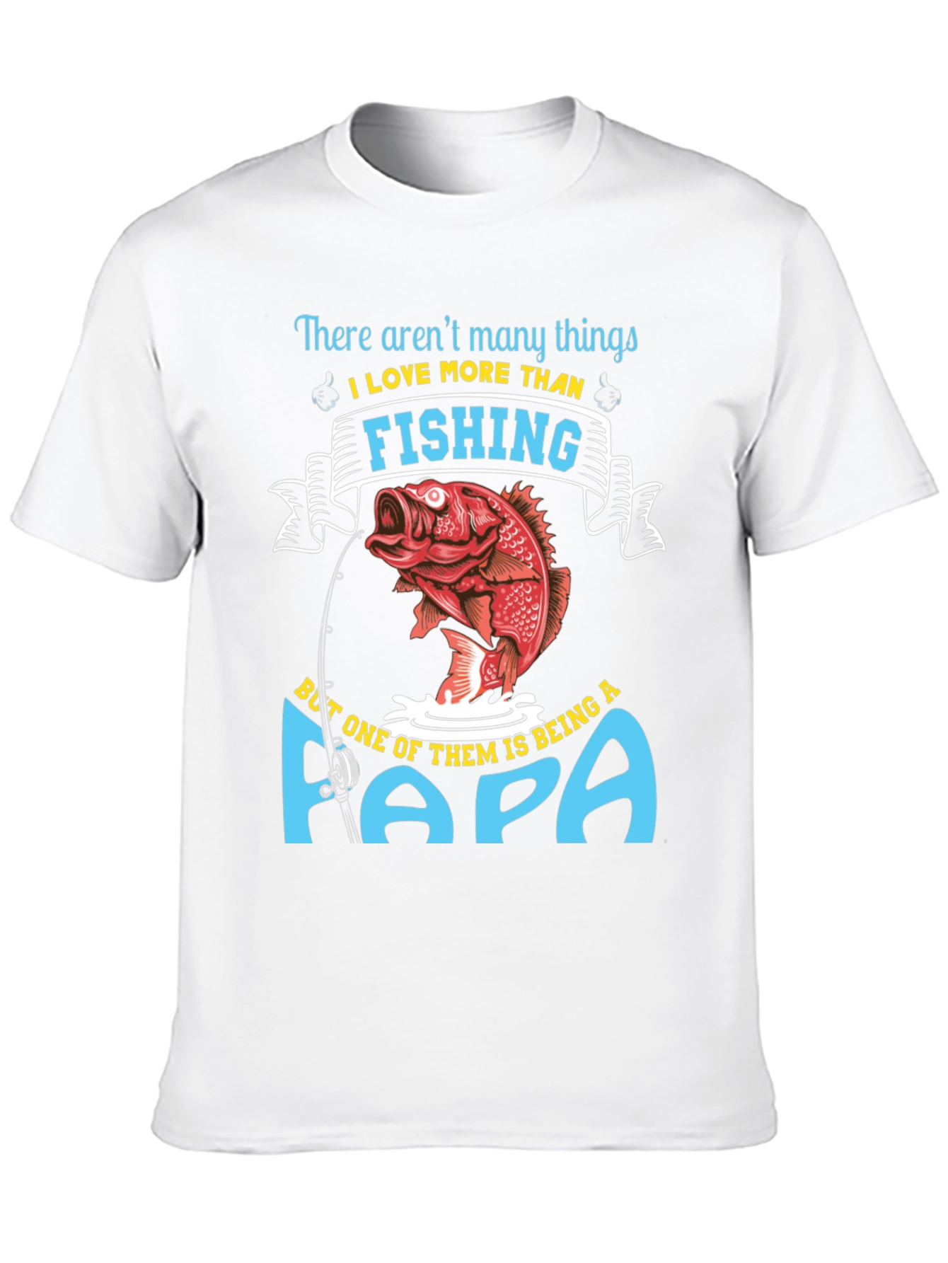 Fishing Papa T-Shirt - Gift for Dad