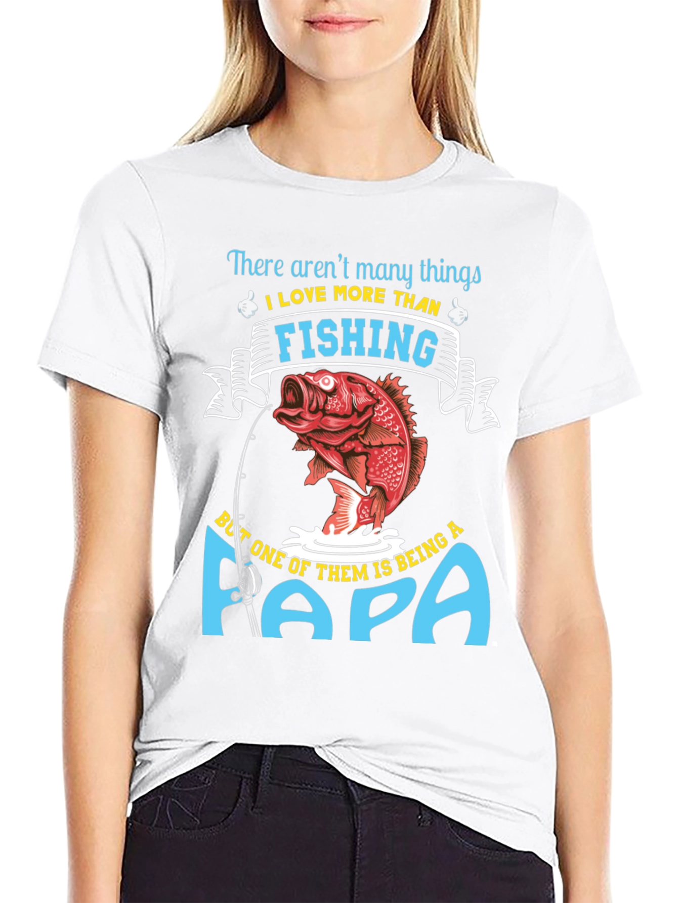 Fishing Papa T-Shirt - Gift for Dad