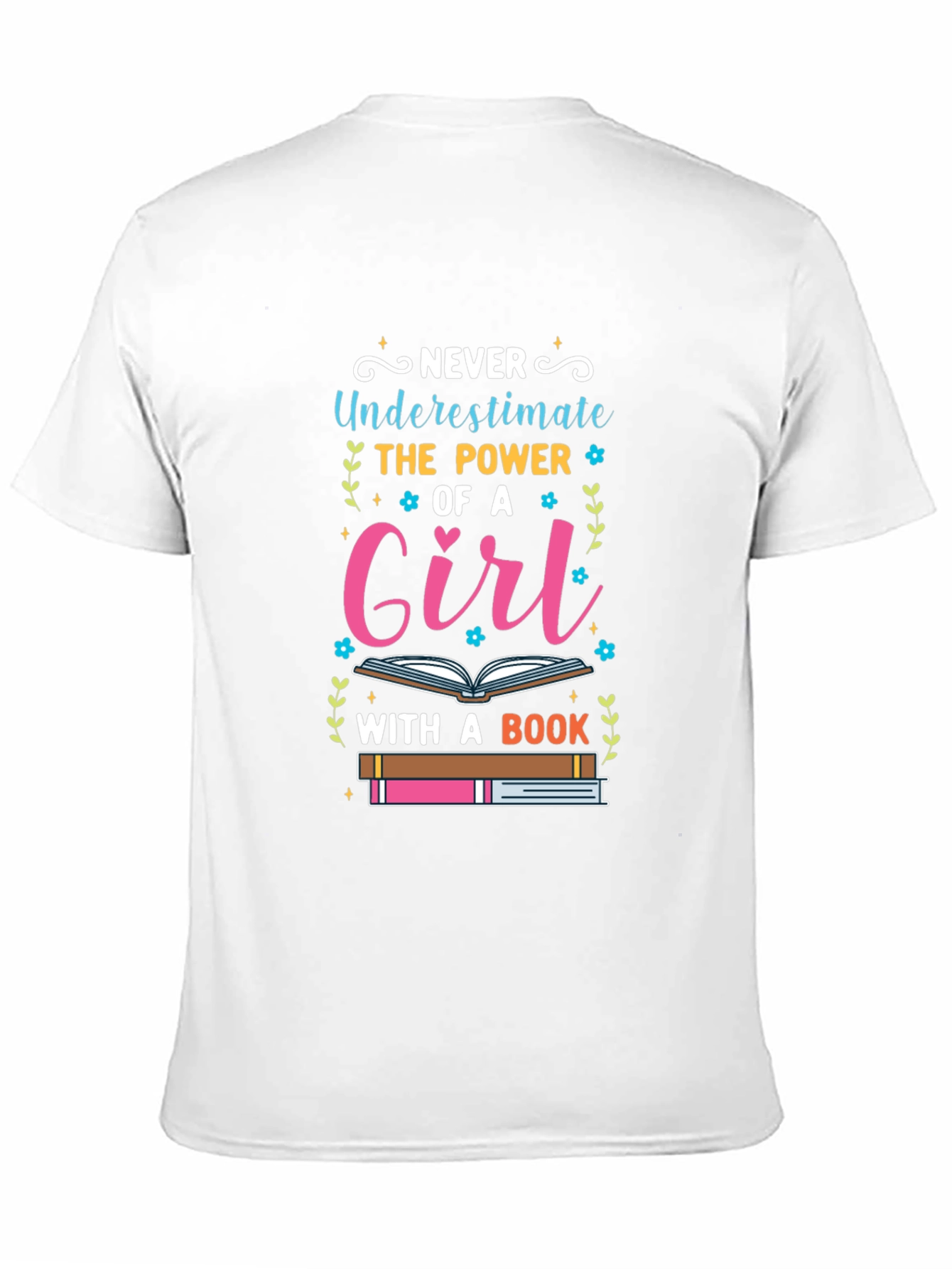 Girl With A Book T-Shirt - Empowering Womens Tee