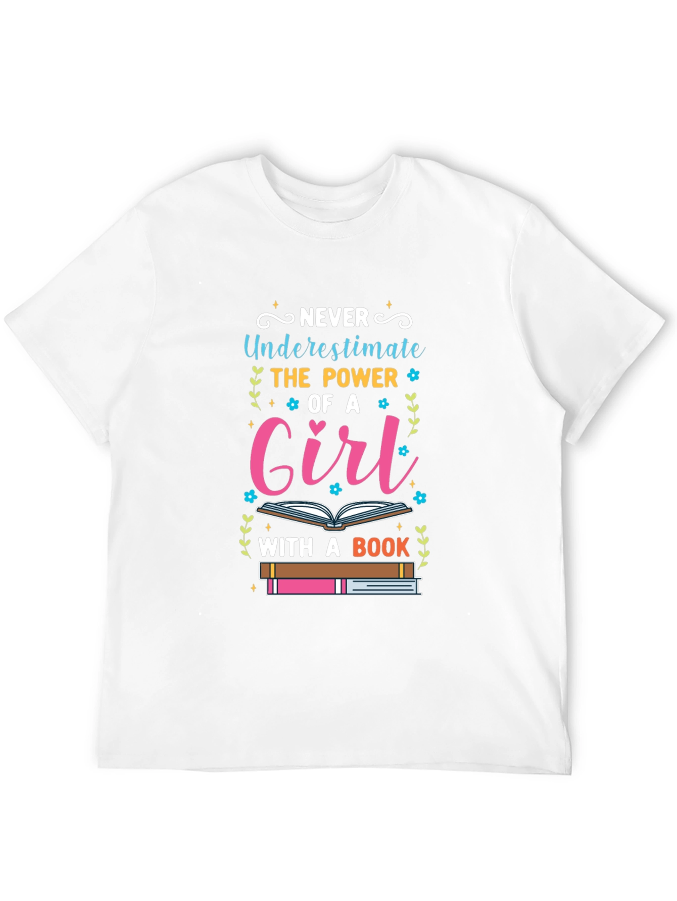 Girl With A Book T-Shirt - Empowering Womens Tee