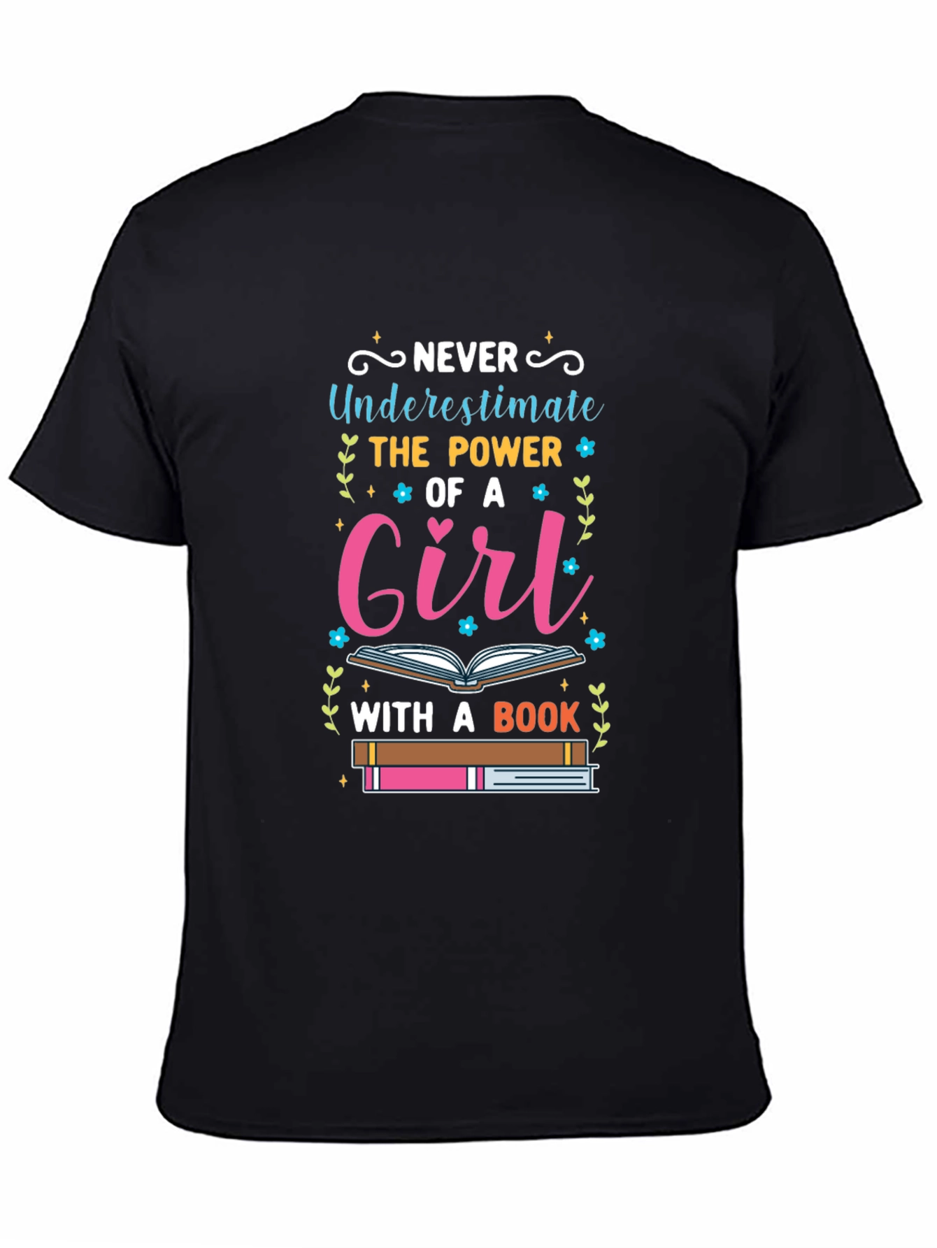 Girl With A Book T-Shirt - Empowering Womens Tee