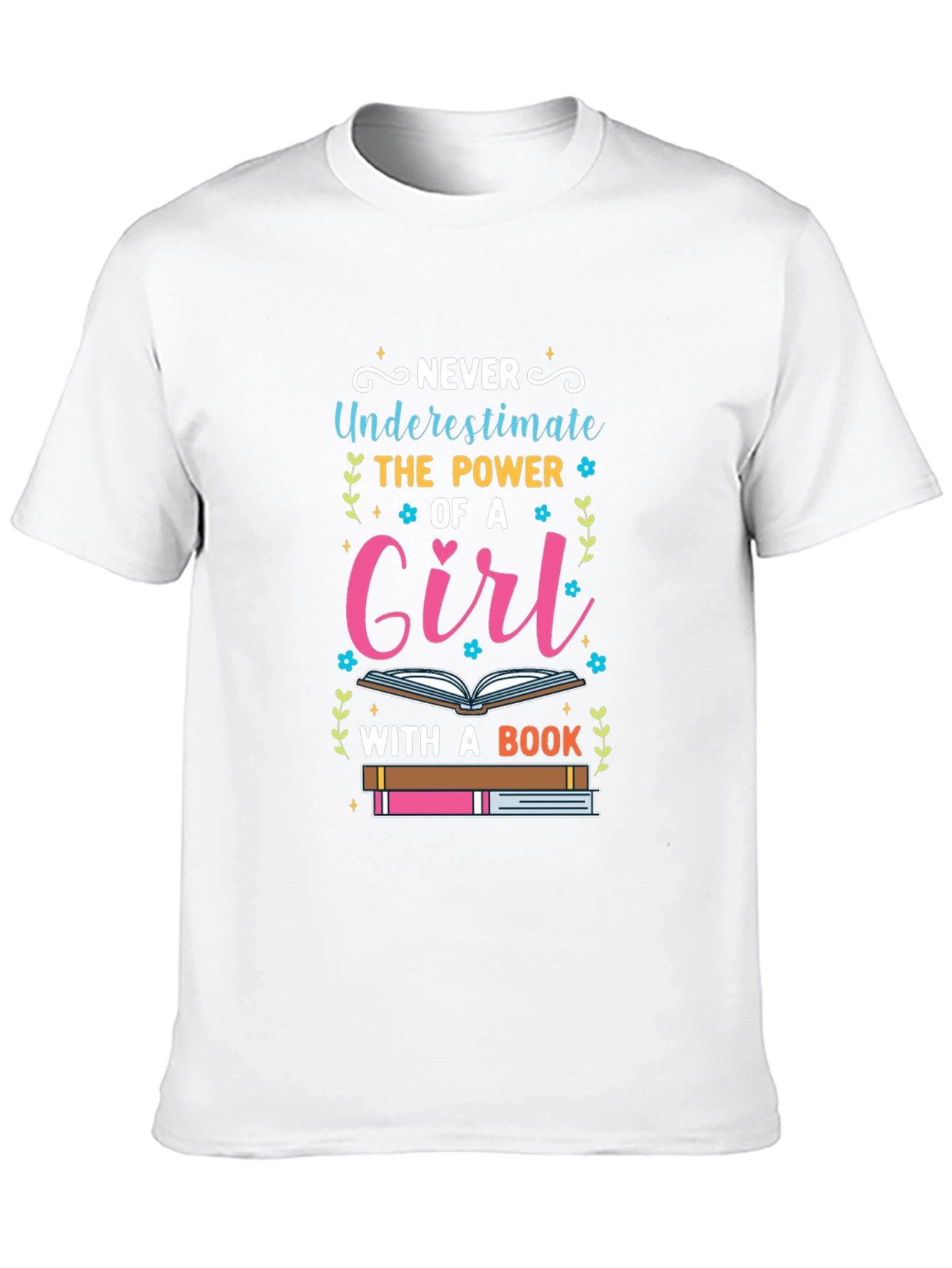 Girl With A Book T-Shirt - Empowering Womens Tee