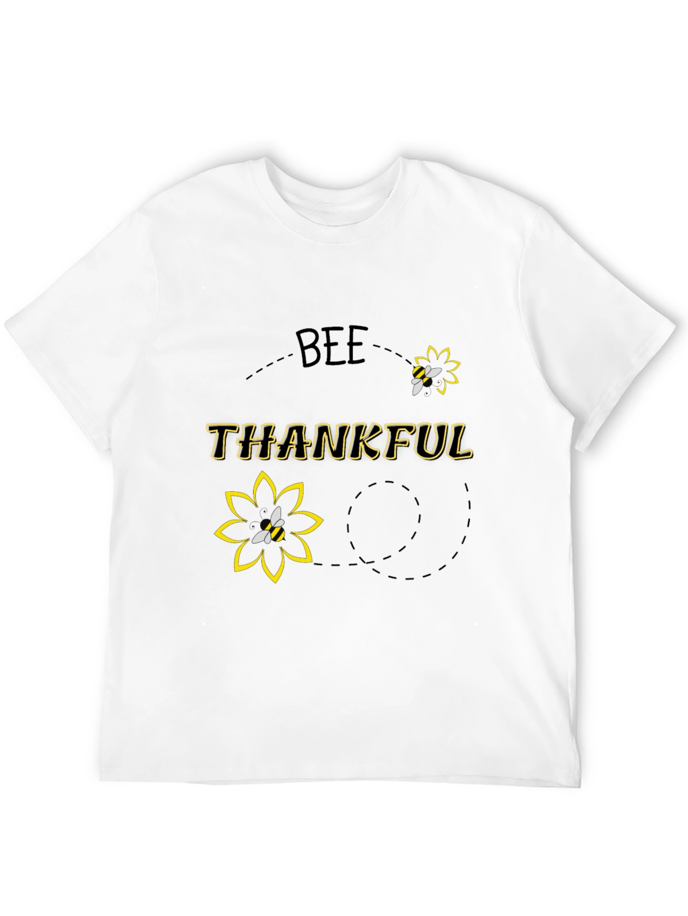 Bee Thankful Black T-Shirt