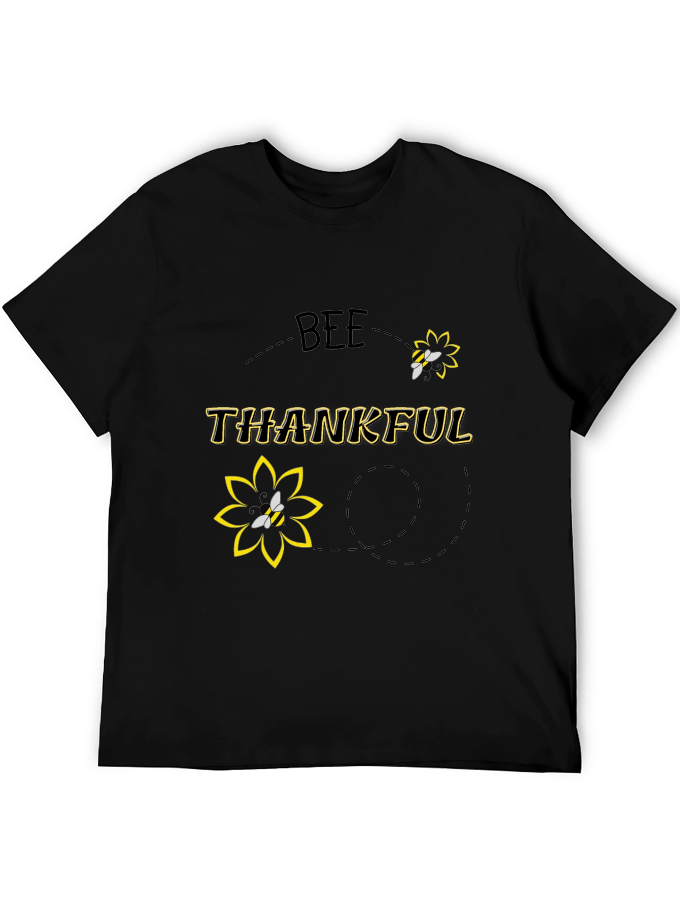 Bee Thankful Black T-Shirt
