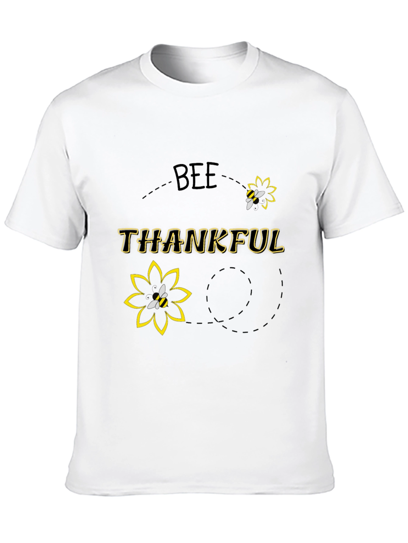 Bee Thankful Black T-Shirt