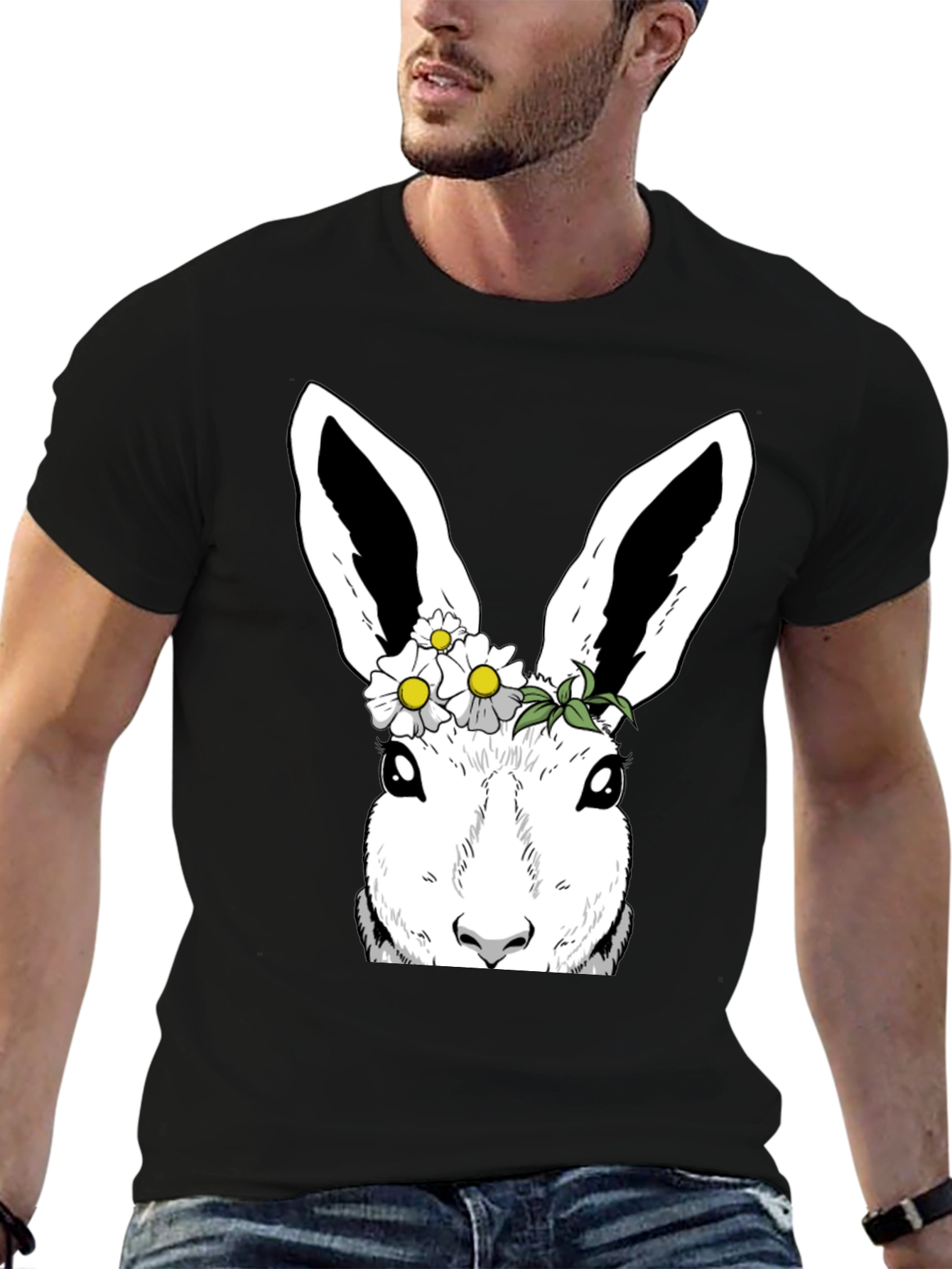 Bunny Flower Crown Graphic Tee