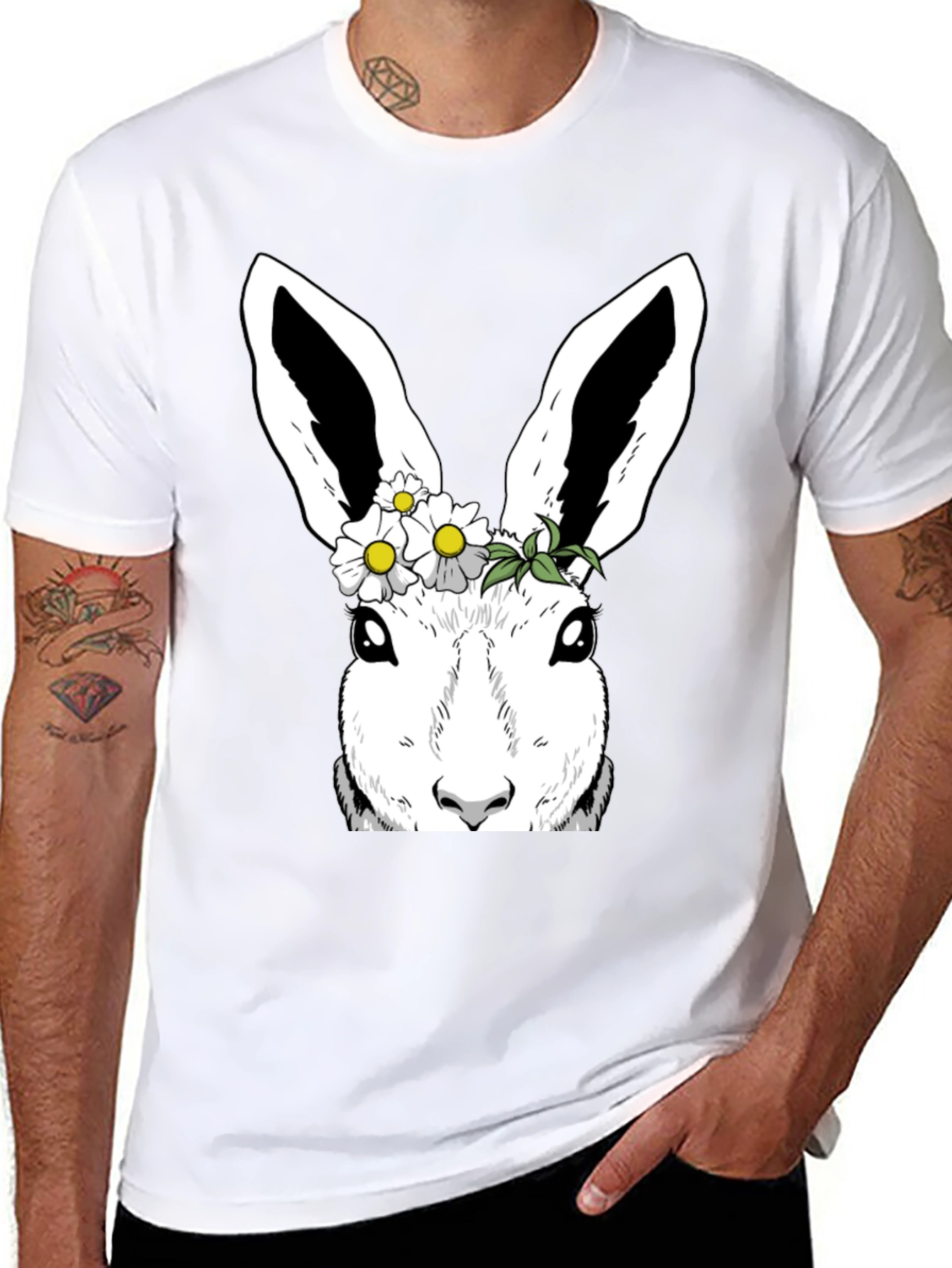 Bunny Flower Crown Graphic Tee