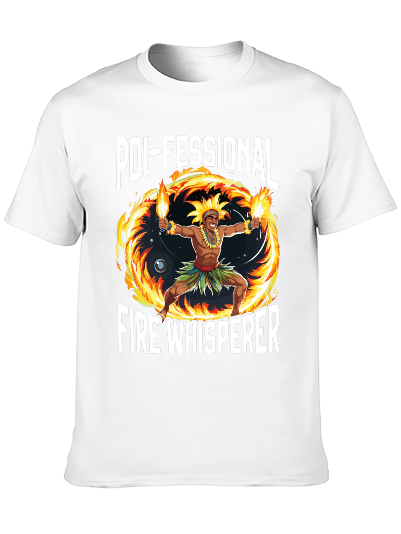 Poi-fessional Fire Whisperer Graphic T-Shirt