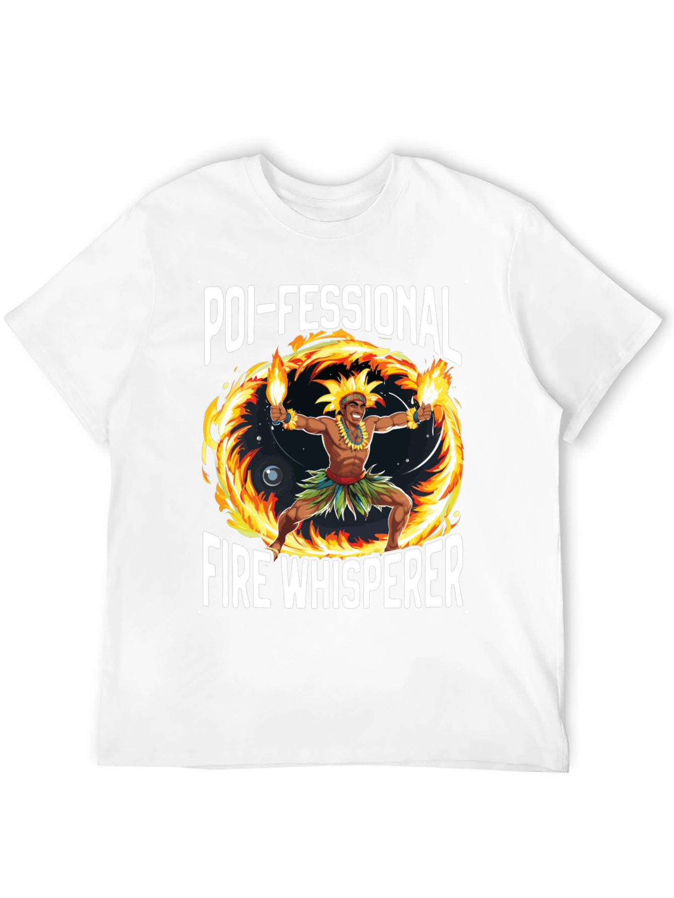Poi-fessional Fire Whisperer Graphic T-Shirt