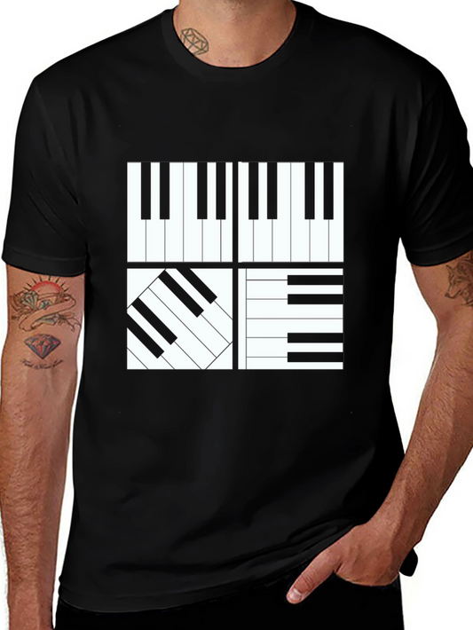 Piano Keys Graphic Tee - Musician T-Shirt