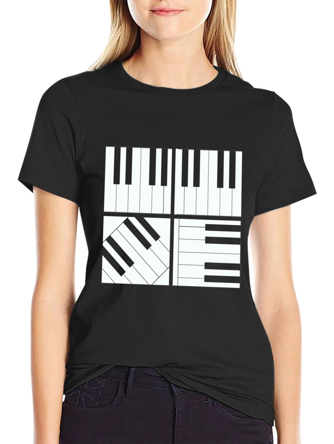Piano Keys Graphic Tee - Musician T-Shirt
