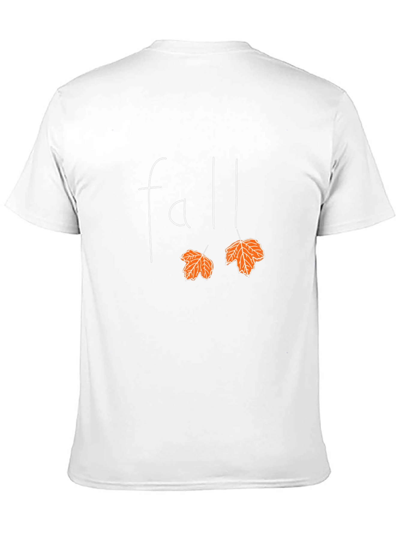 Fall Leaves Graphic Tee - Black Cotton T-Shirt