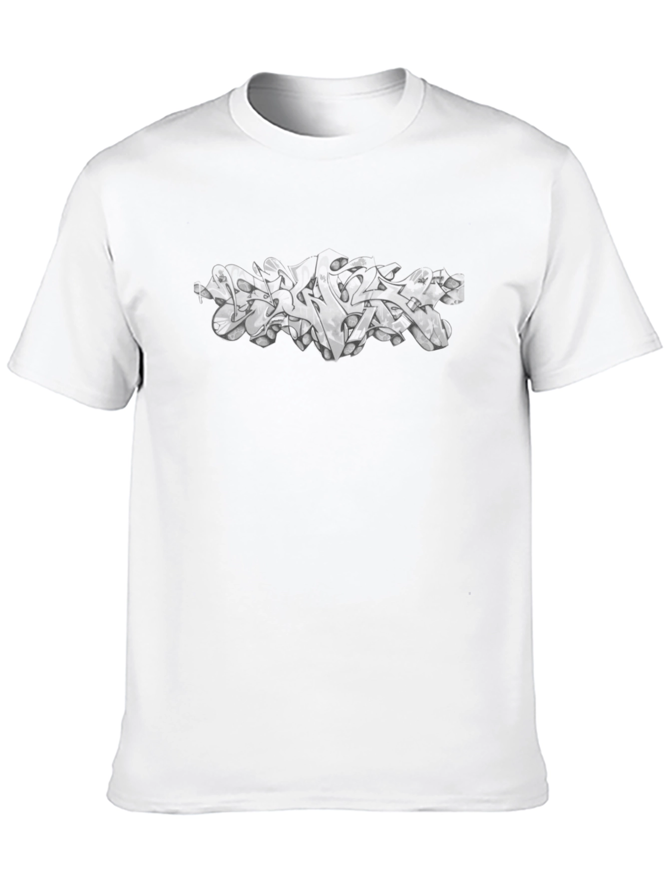 Abstract Graphic Black T-Shirt