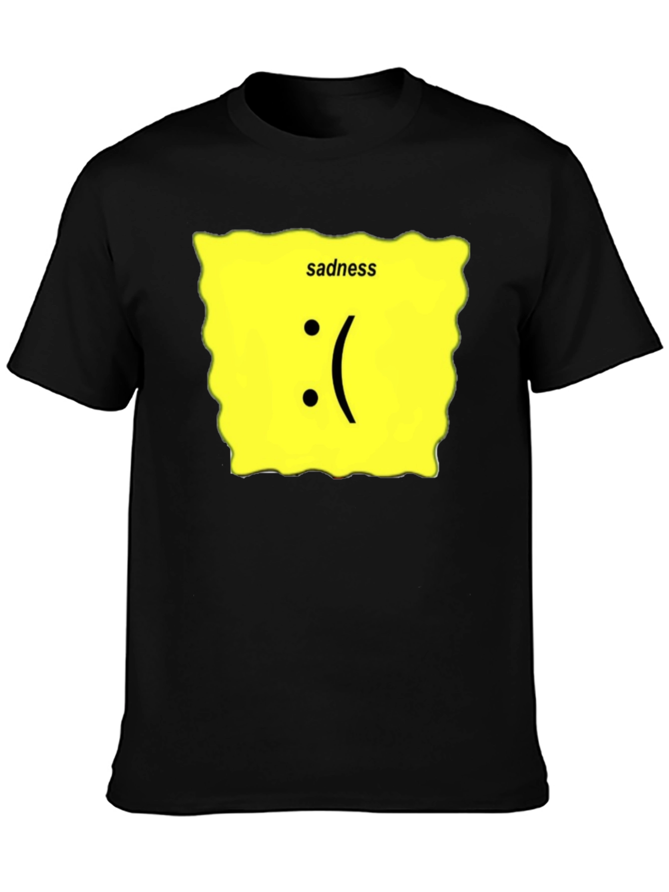 Sadness Graphic T-Shirt - Black