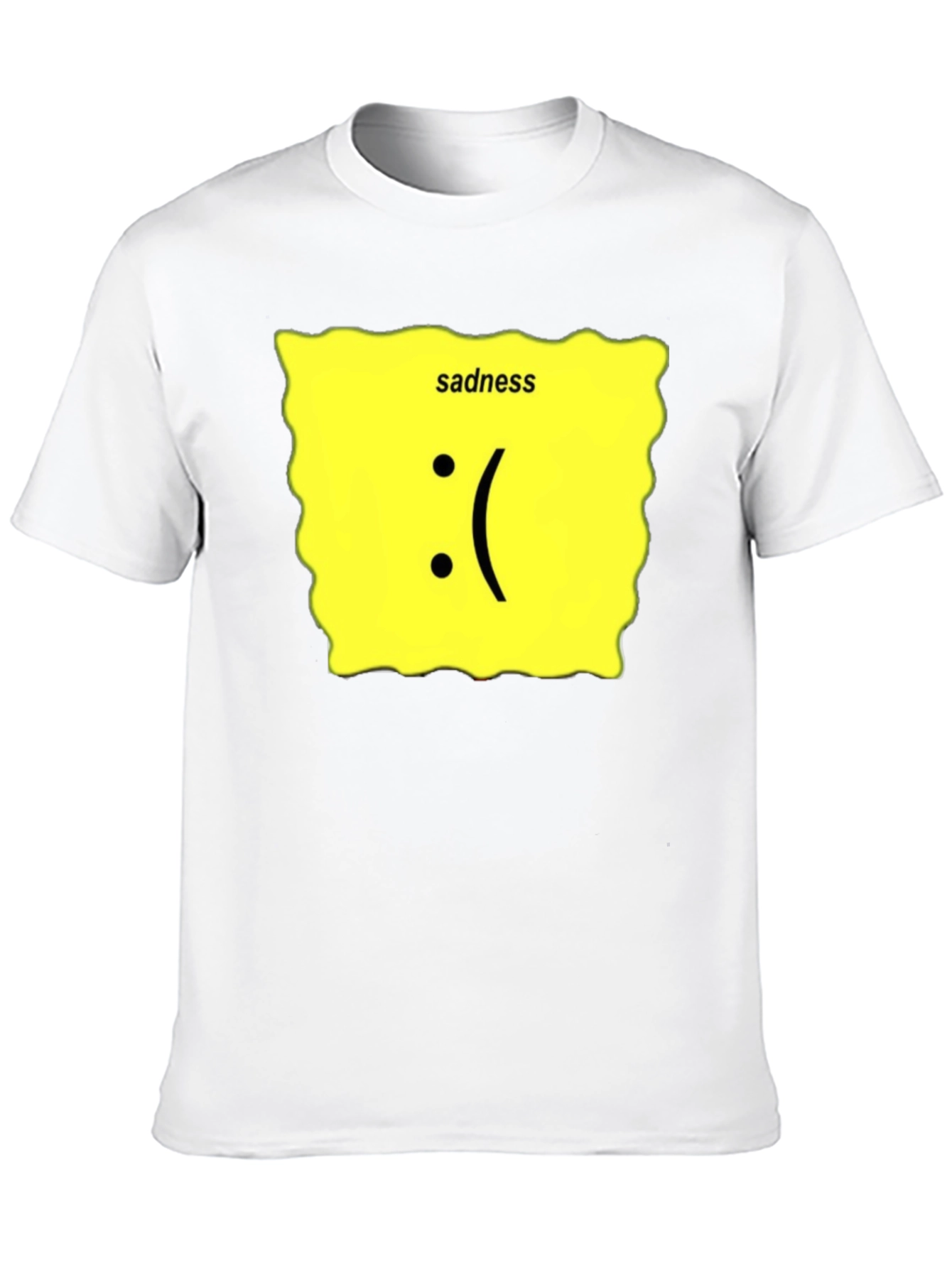 Sadness Graphic T-Shirt - Black