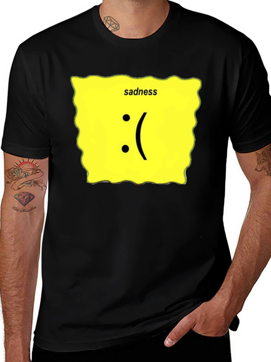 Sadness Graphic T-Shirt - Black